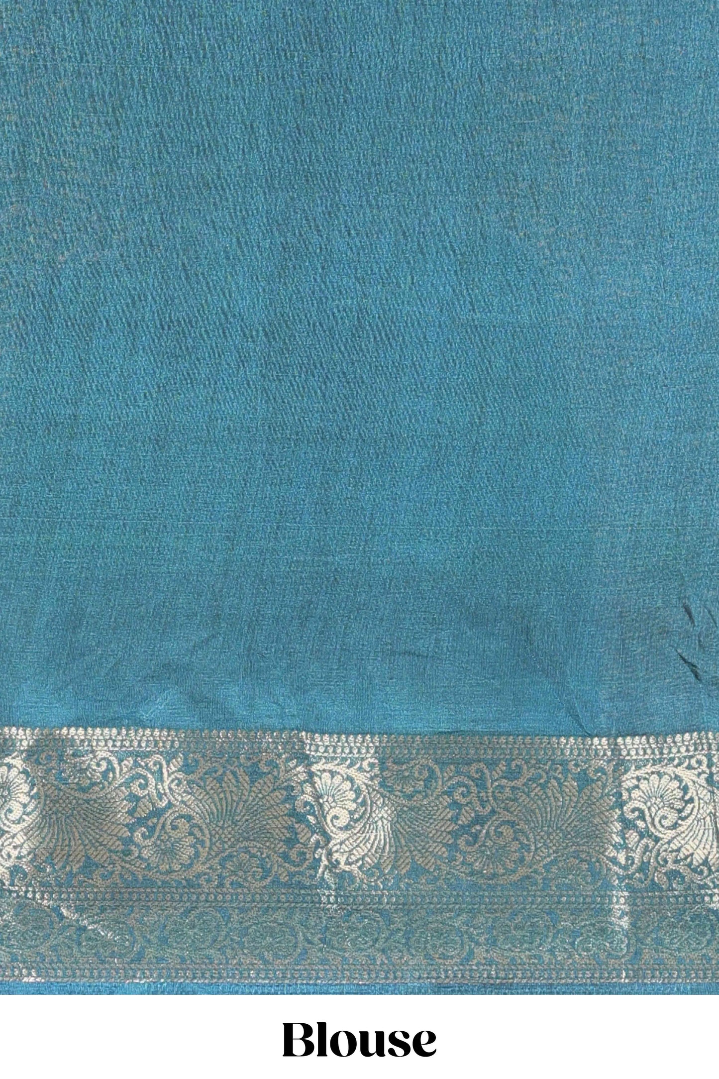 Multicolour moss chiffon floral print saree with contrast pallu and border