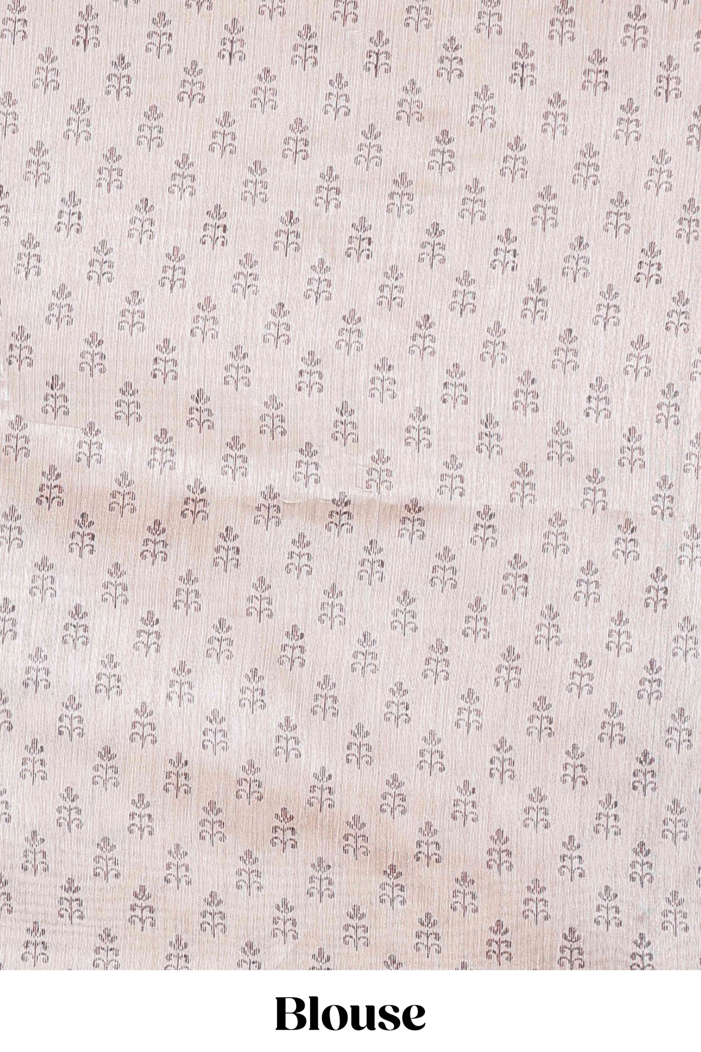 Blue chanderi cotton saree featuring ikkat style jaal print and contrast floral border and pallu