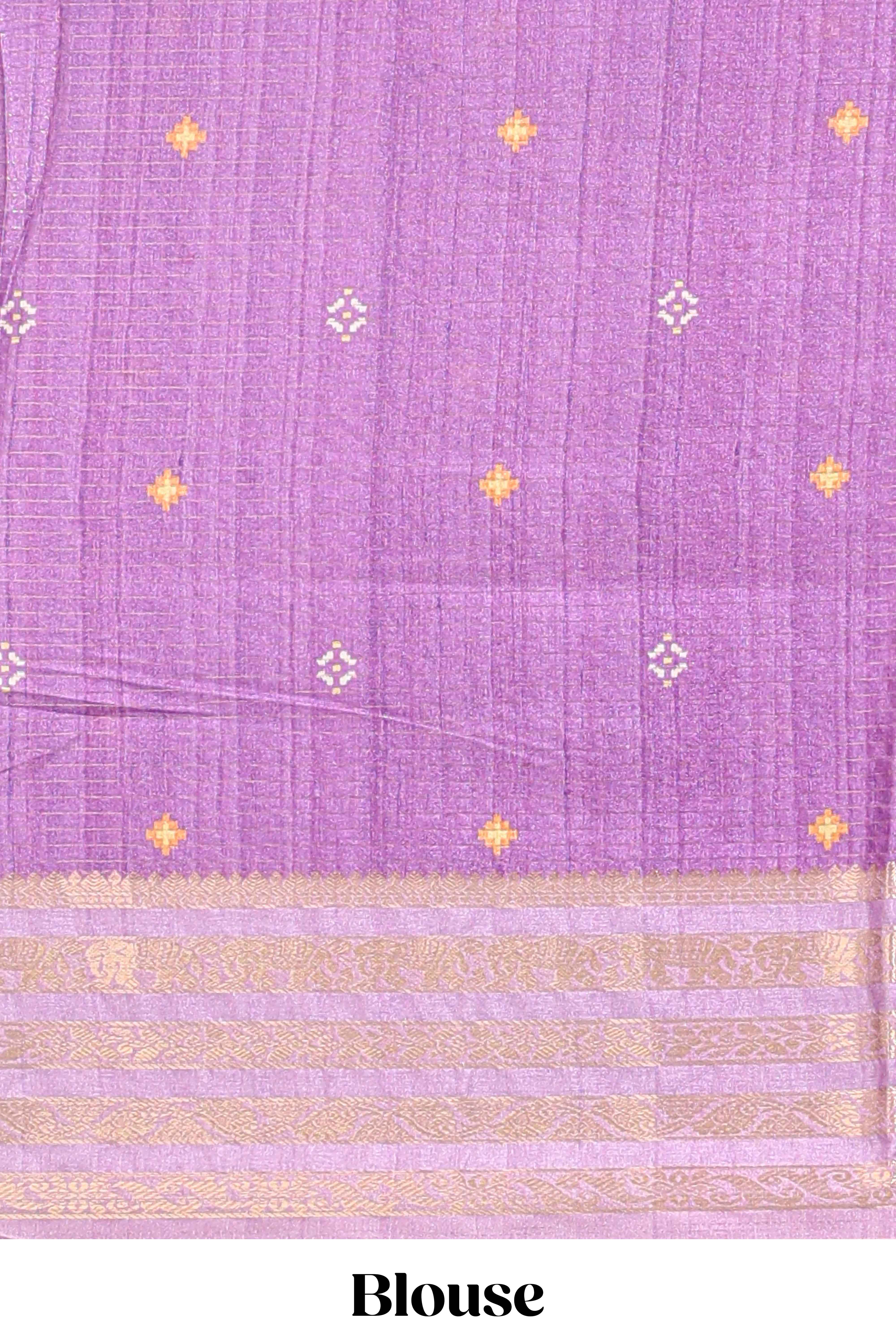 Orange striped pichwai motifs dola silk saree with contrast zari border and blouse