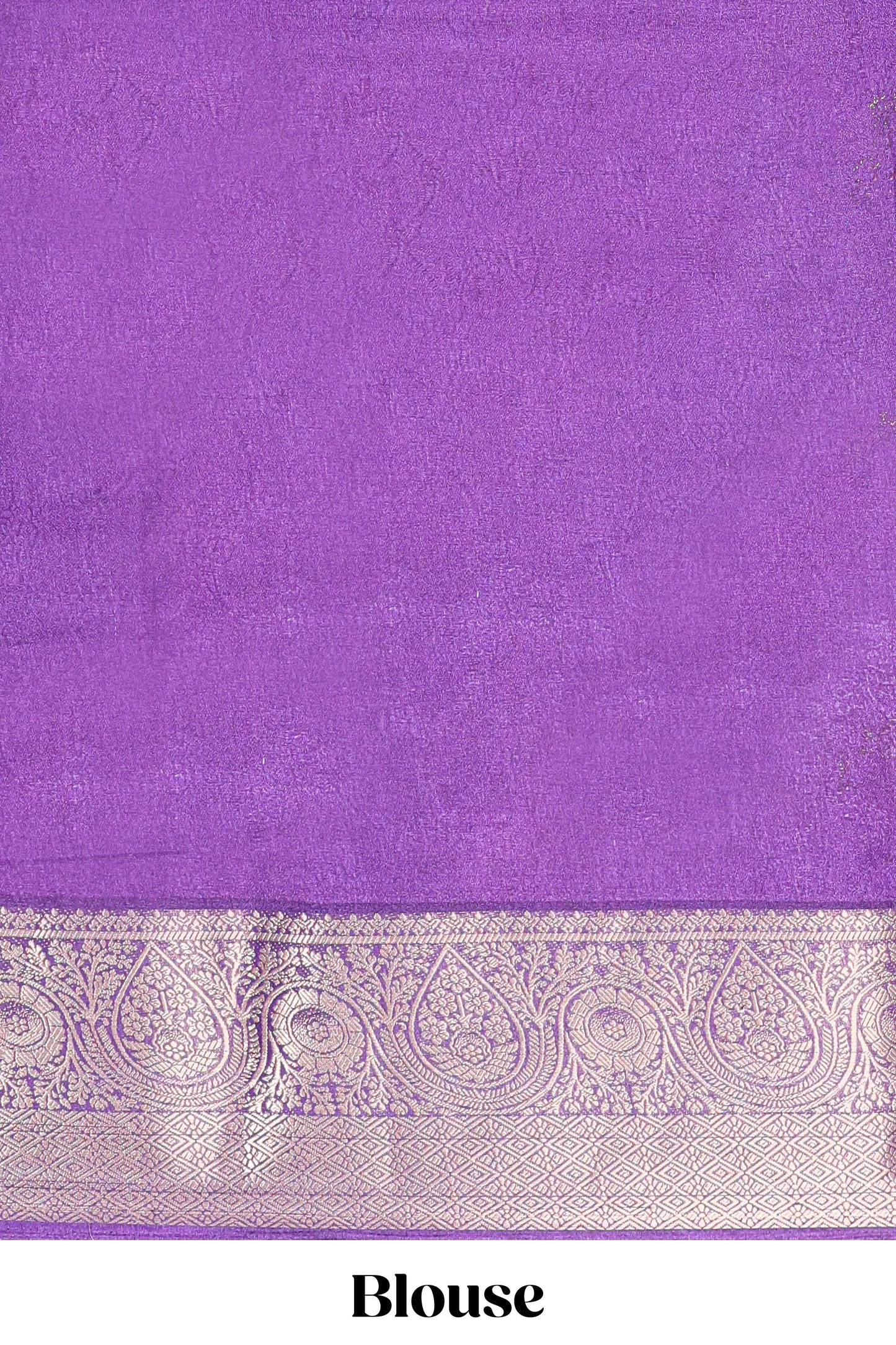 Marsh mellow multicolor laheriya stripe saree with gold zari violet border and matching blouse