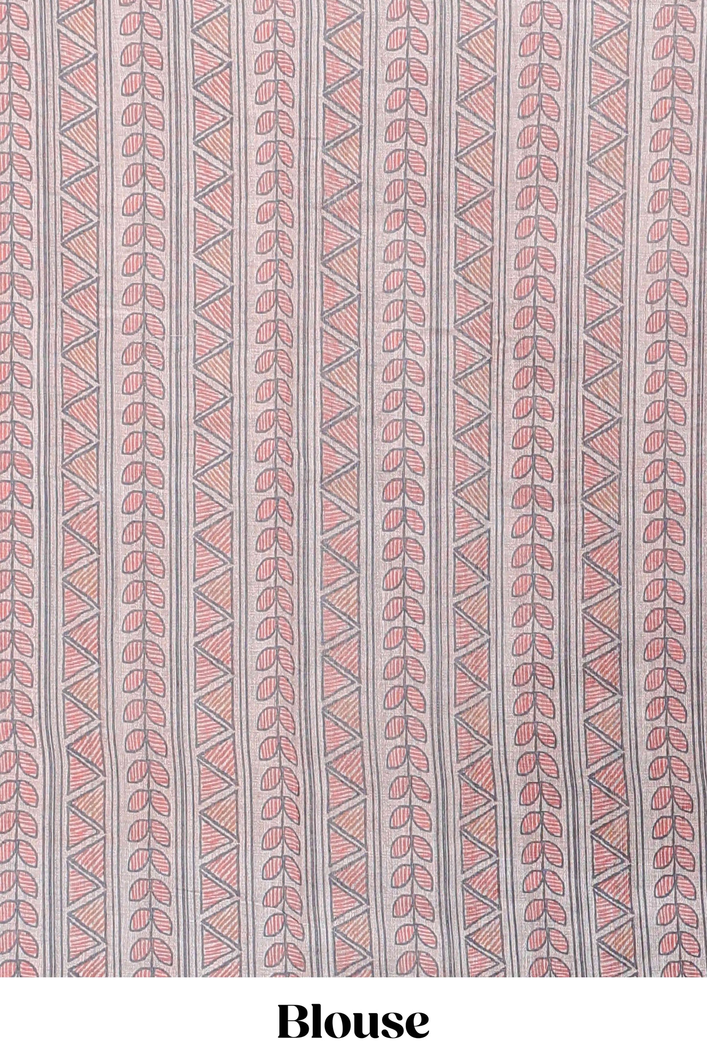 Green geometric pattern bandhani style linen cotton saree with self zari border and contrast printed pallu & blouse