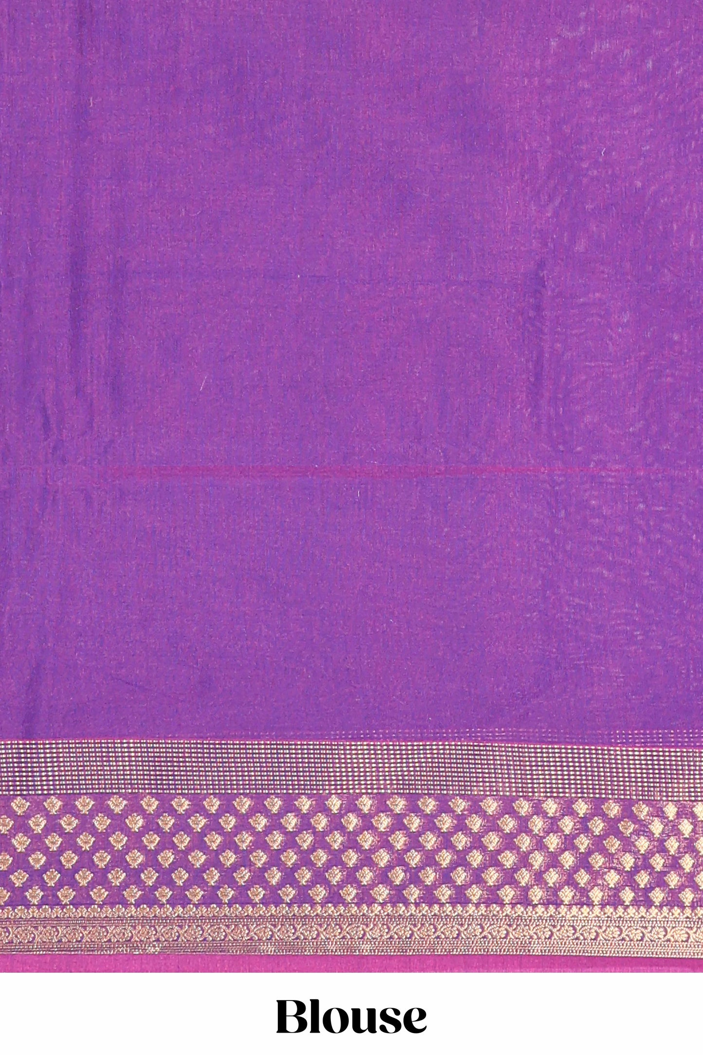 Blue floral zari butta semisilk cotton saree with contrast zari border and striped pallu