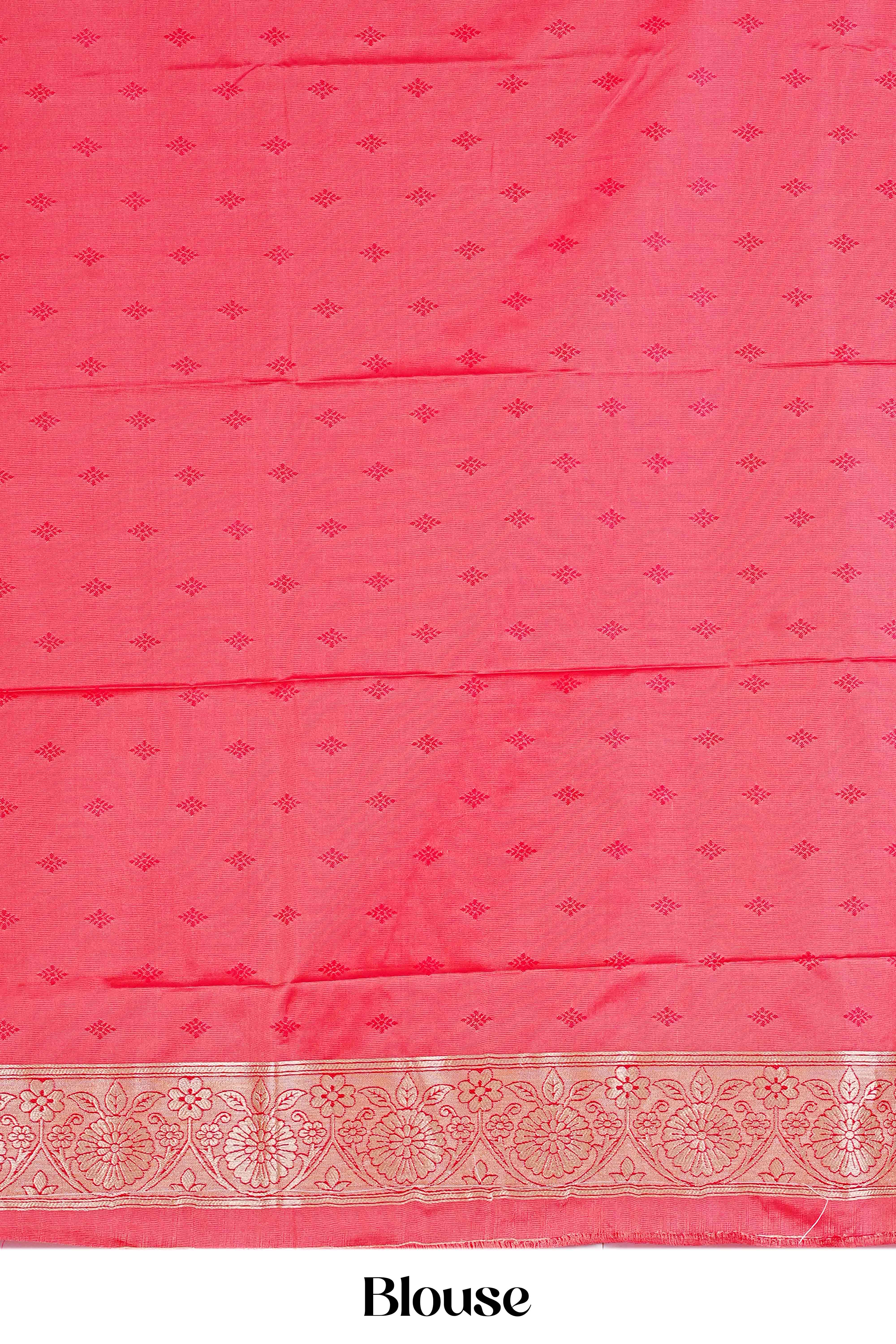 Art Silk Saree Rangart Design Across The Body With Contrast Pallu