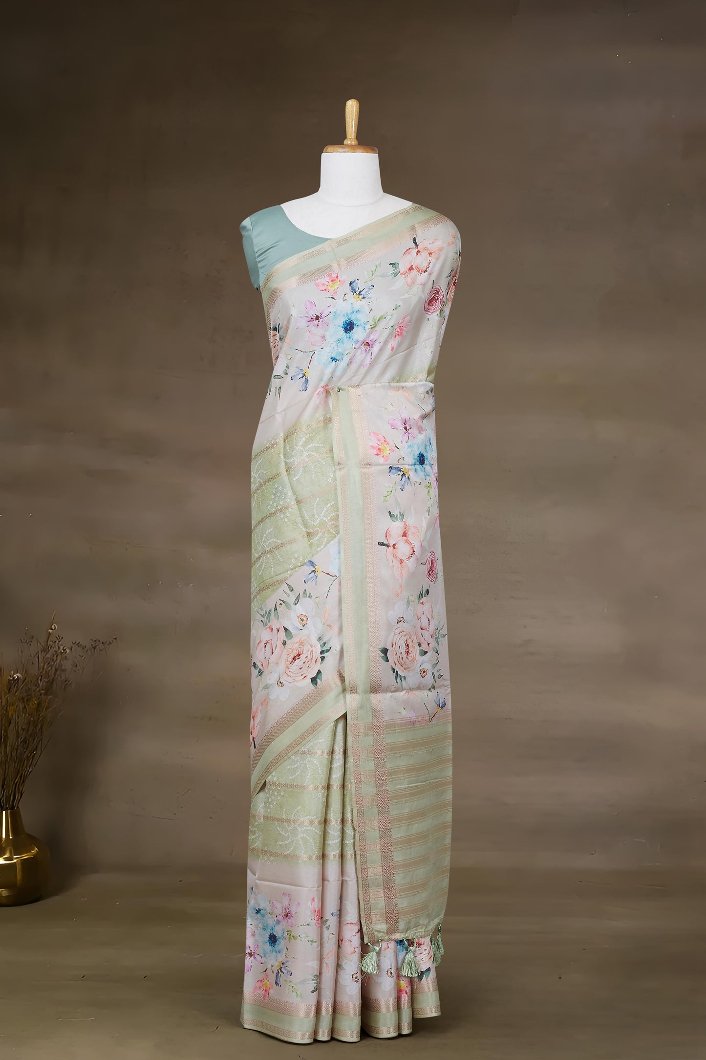 Green Tussar Sarees