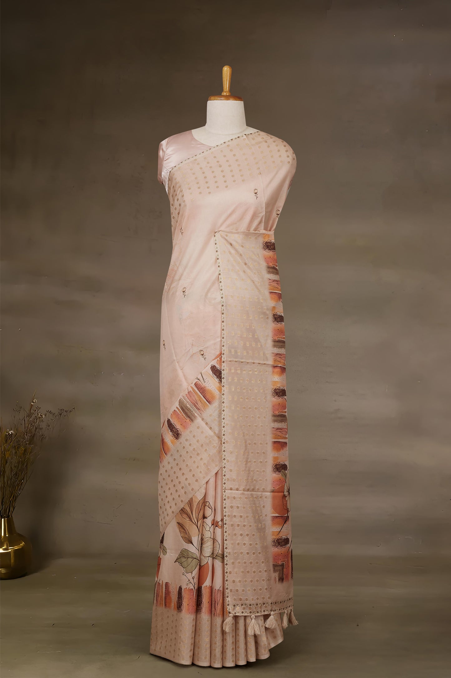 Sandal Tussar Sarees