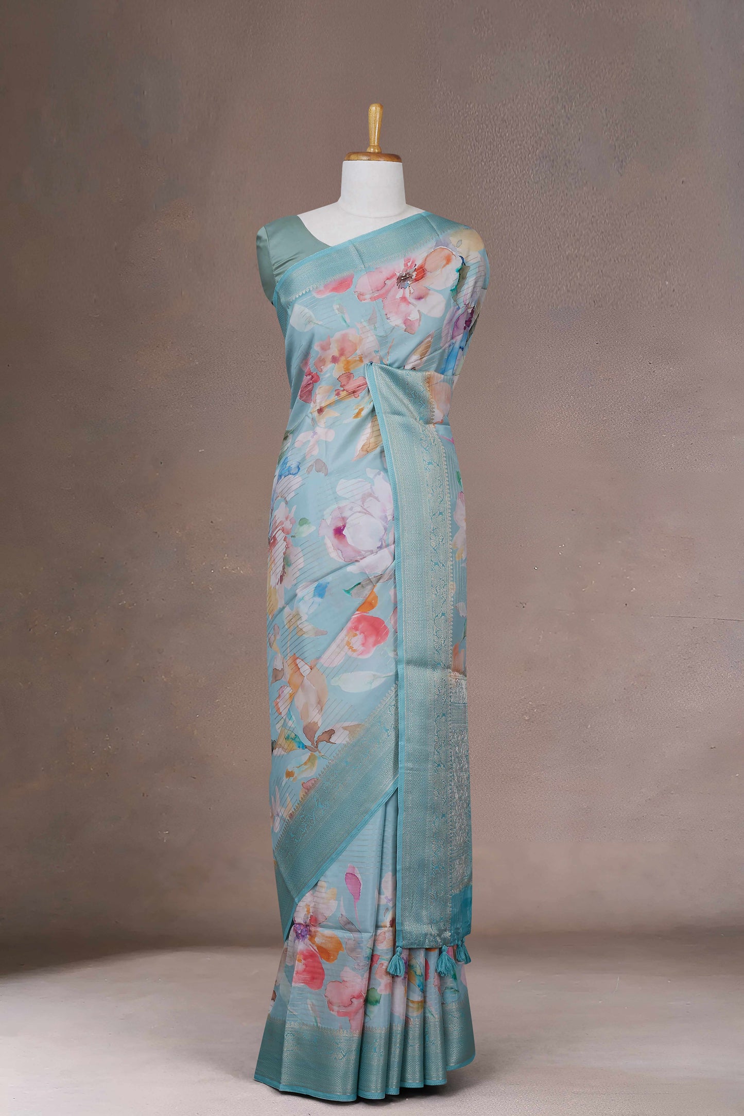 Floral Tussar Sarees
