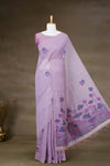 Lavender South Cotton Flower Design With Border less