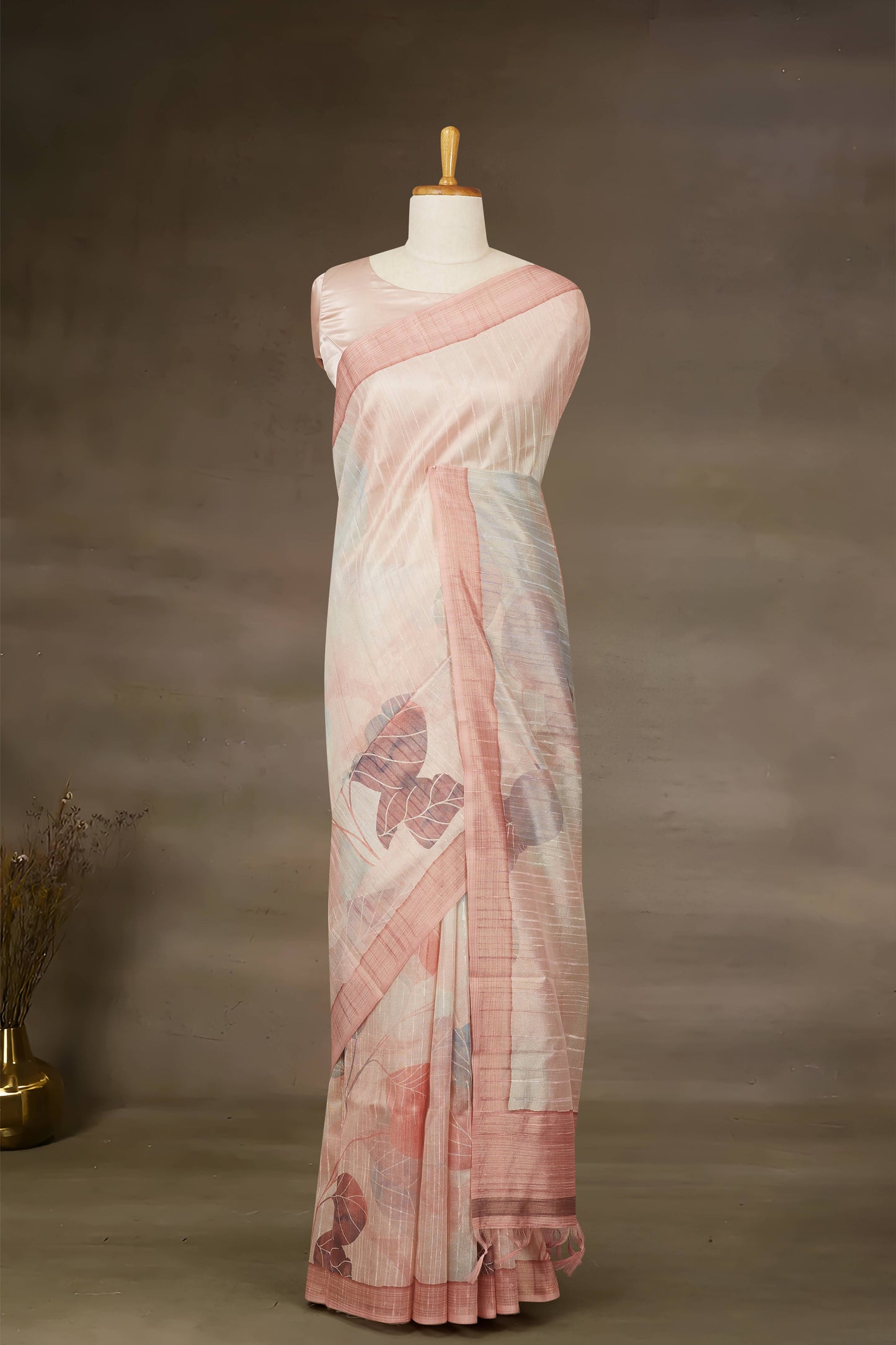 Pink Printed Sarees