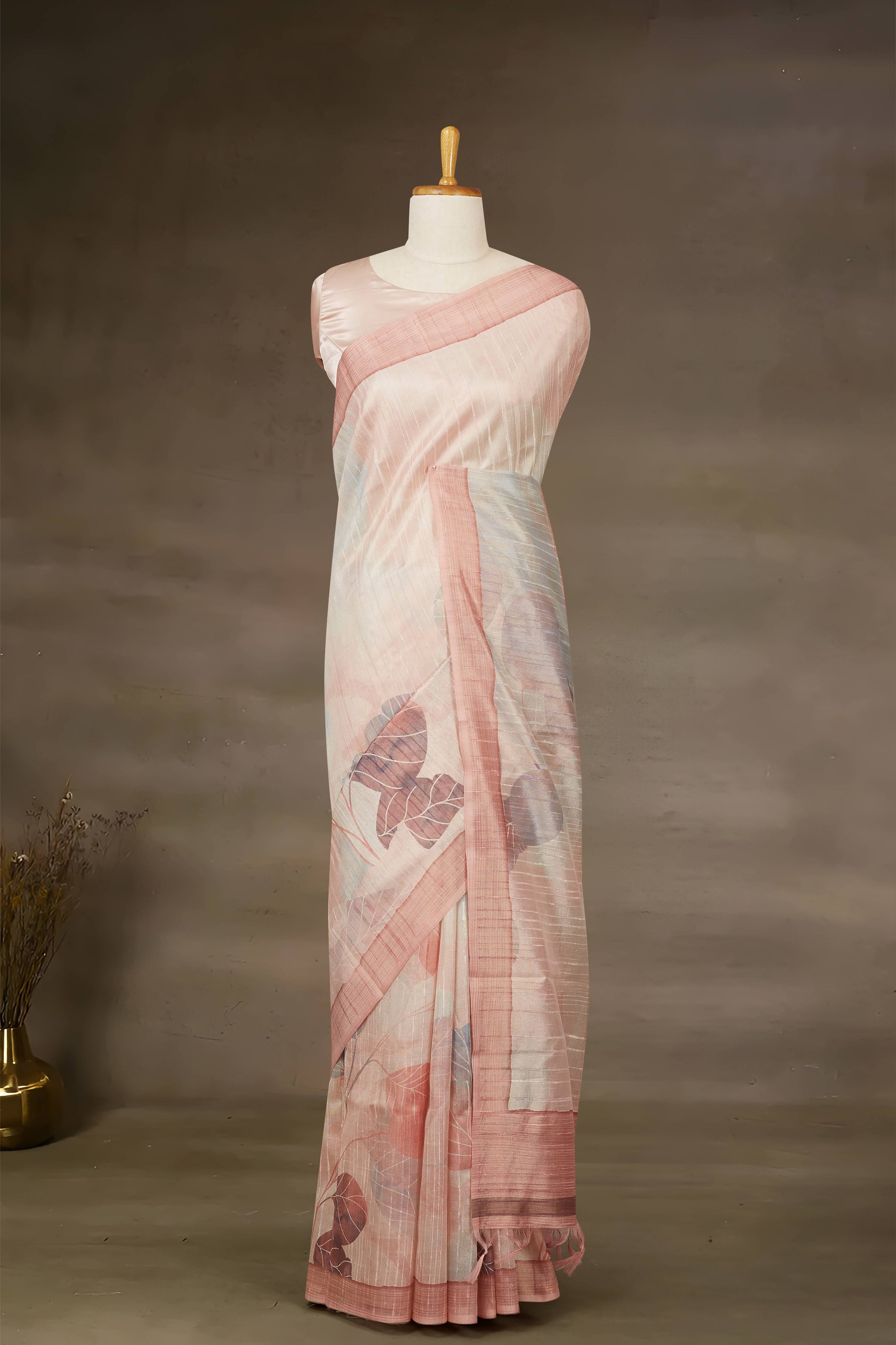 Pink Printed Sarees