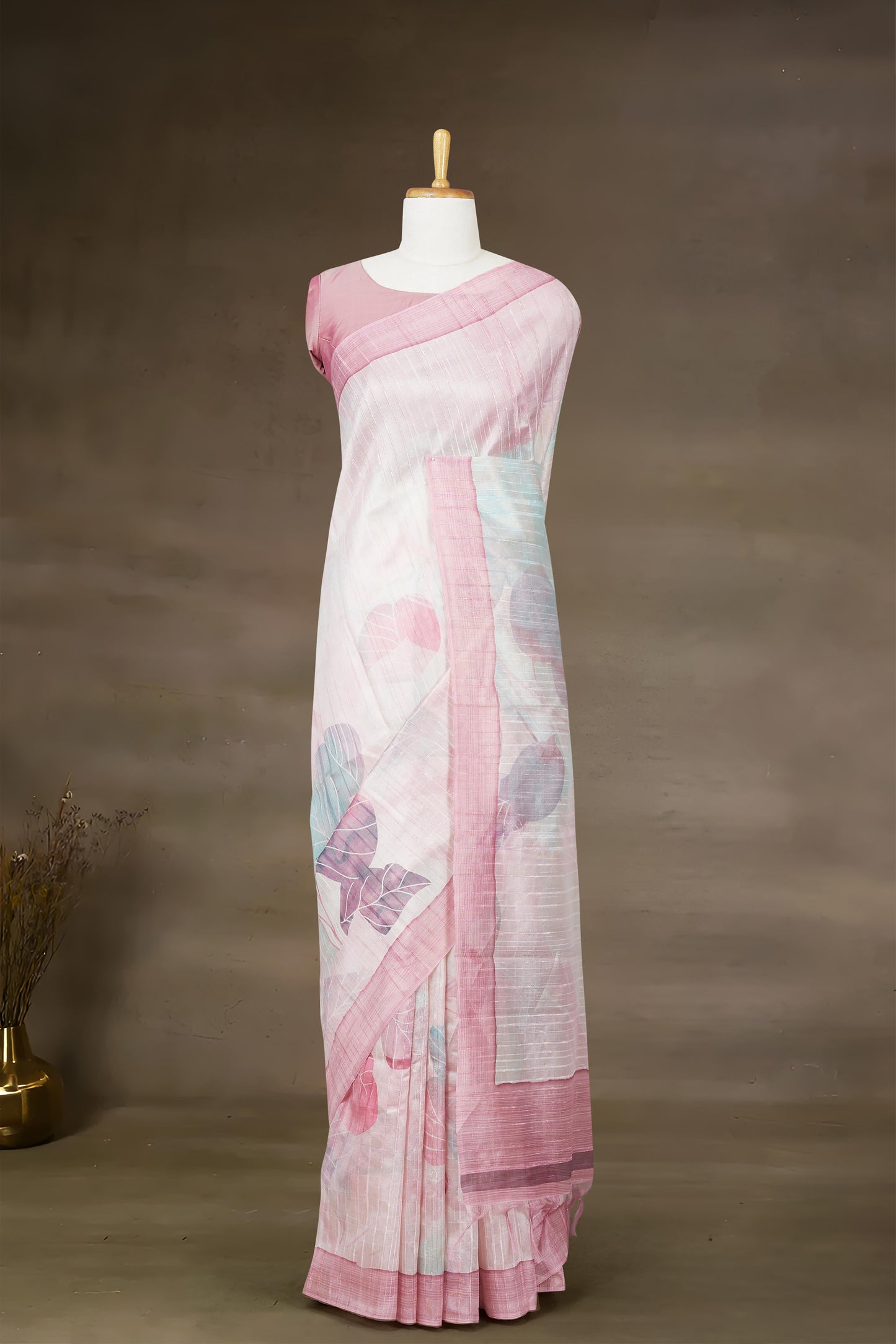 Pink Printed Sarees