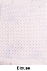 Linen Digital print With Silver Border