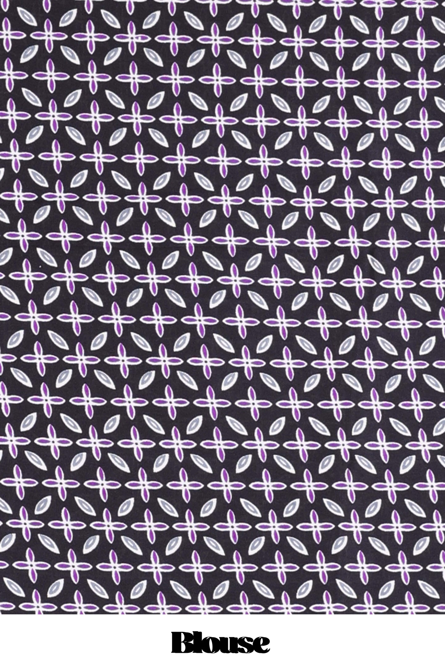 Black satin modal saree with purple polka print, contrast checked pallu, and printed blouse