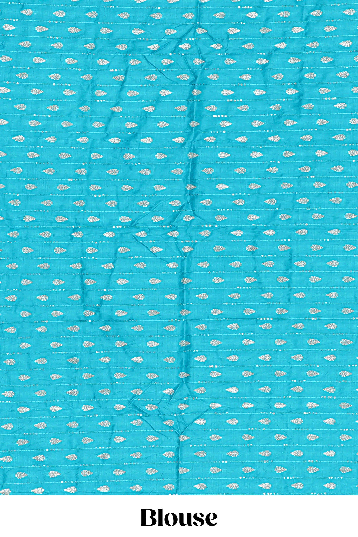 Orange marsh mallow saree with elephant butta and zari border, comes with contrast zari butta blouse