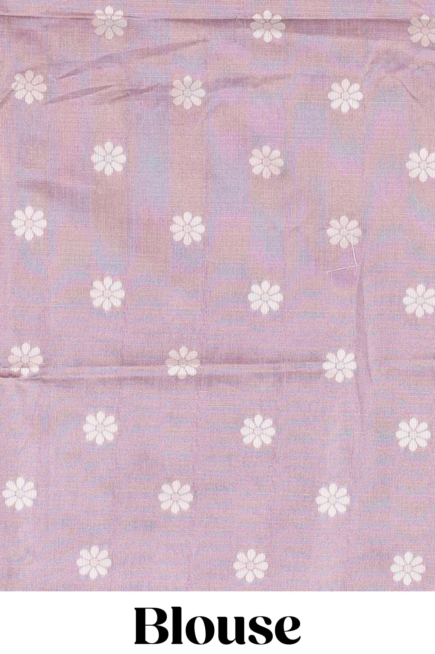 Purple munga cotton saree with all-over floral thread weaving & motif border