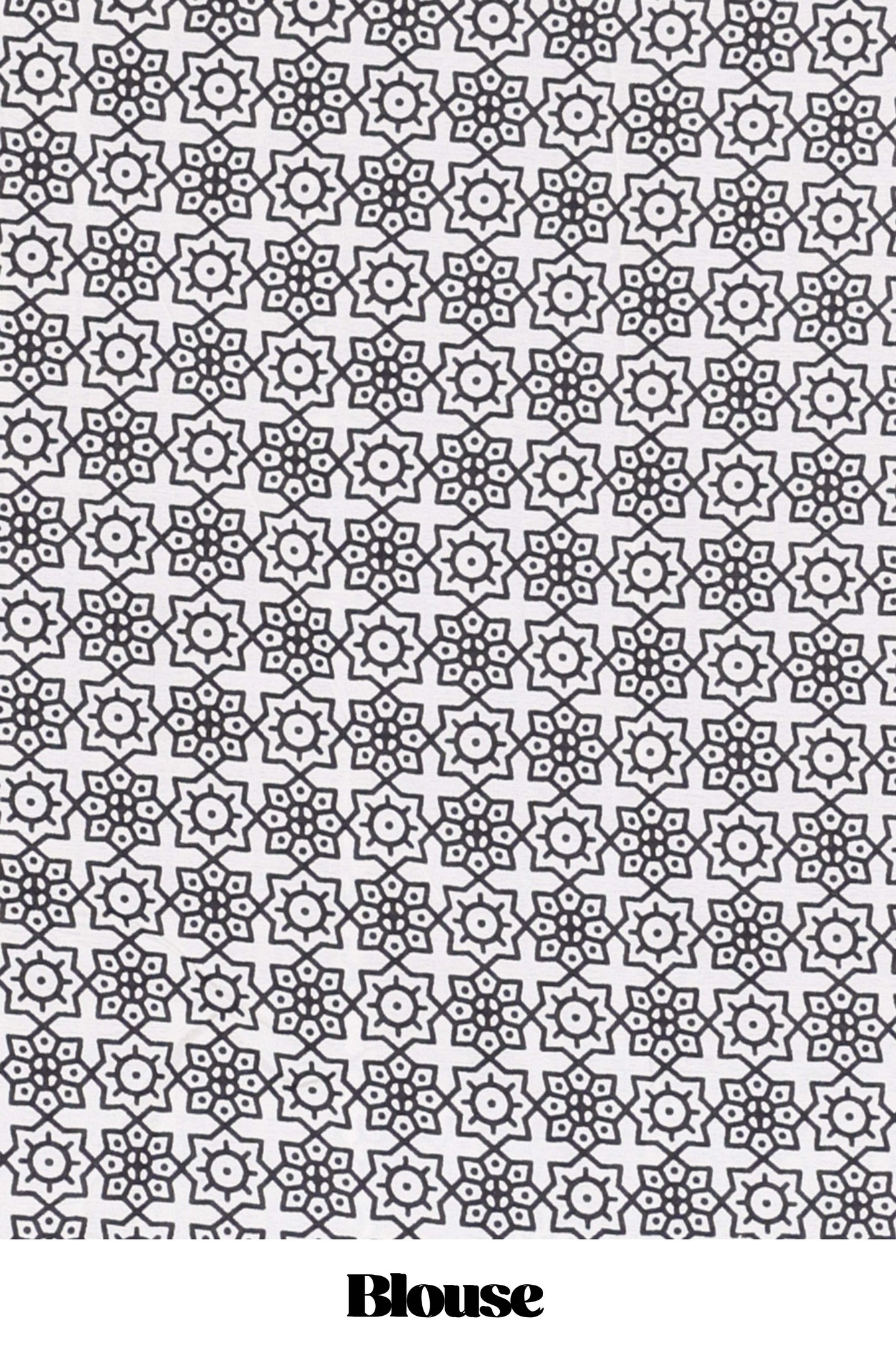 White satin ajrakh modal printed saree with striped body and geometric print border and pallu