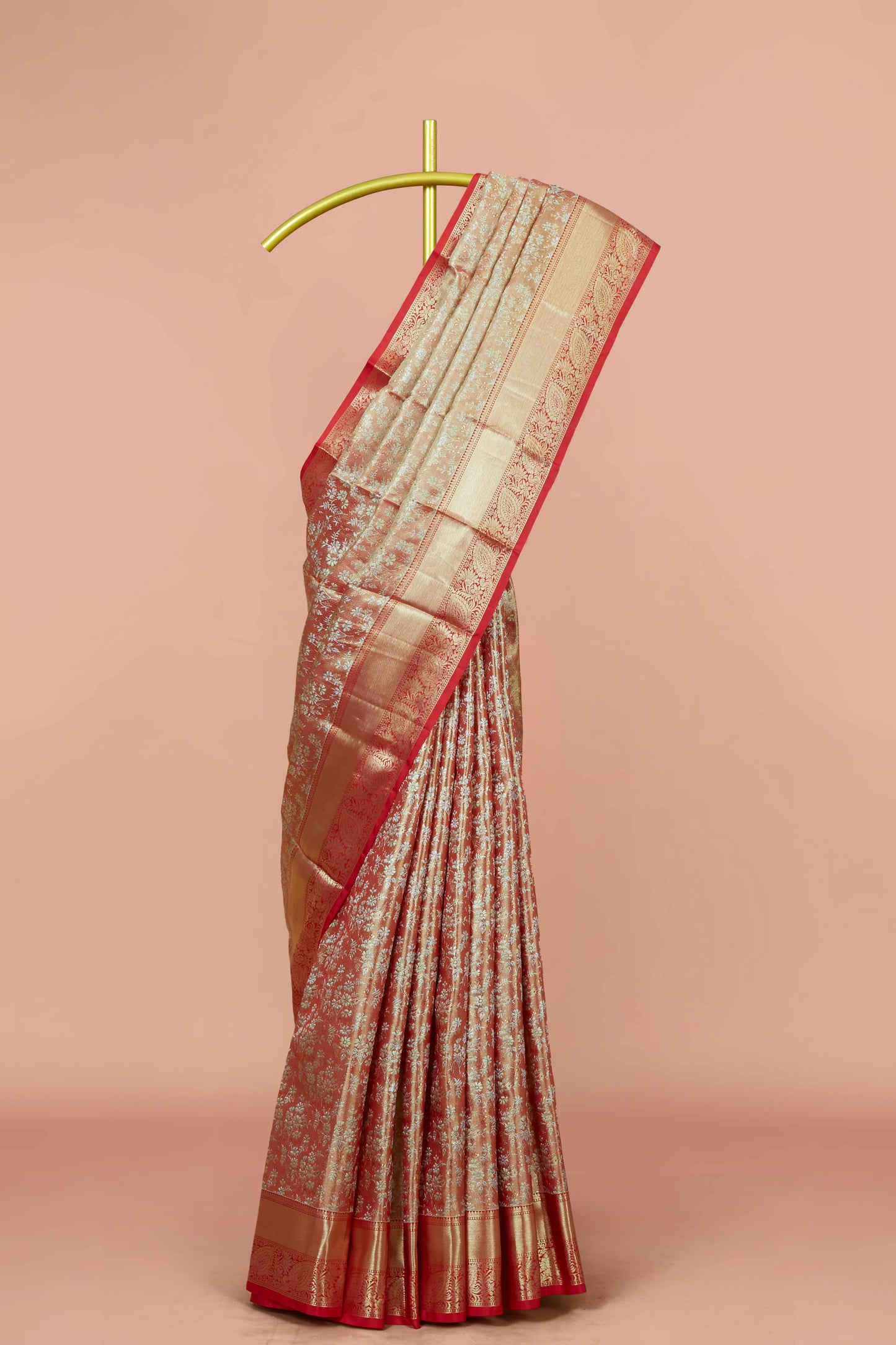 Red Pure Tissue Silk