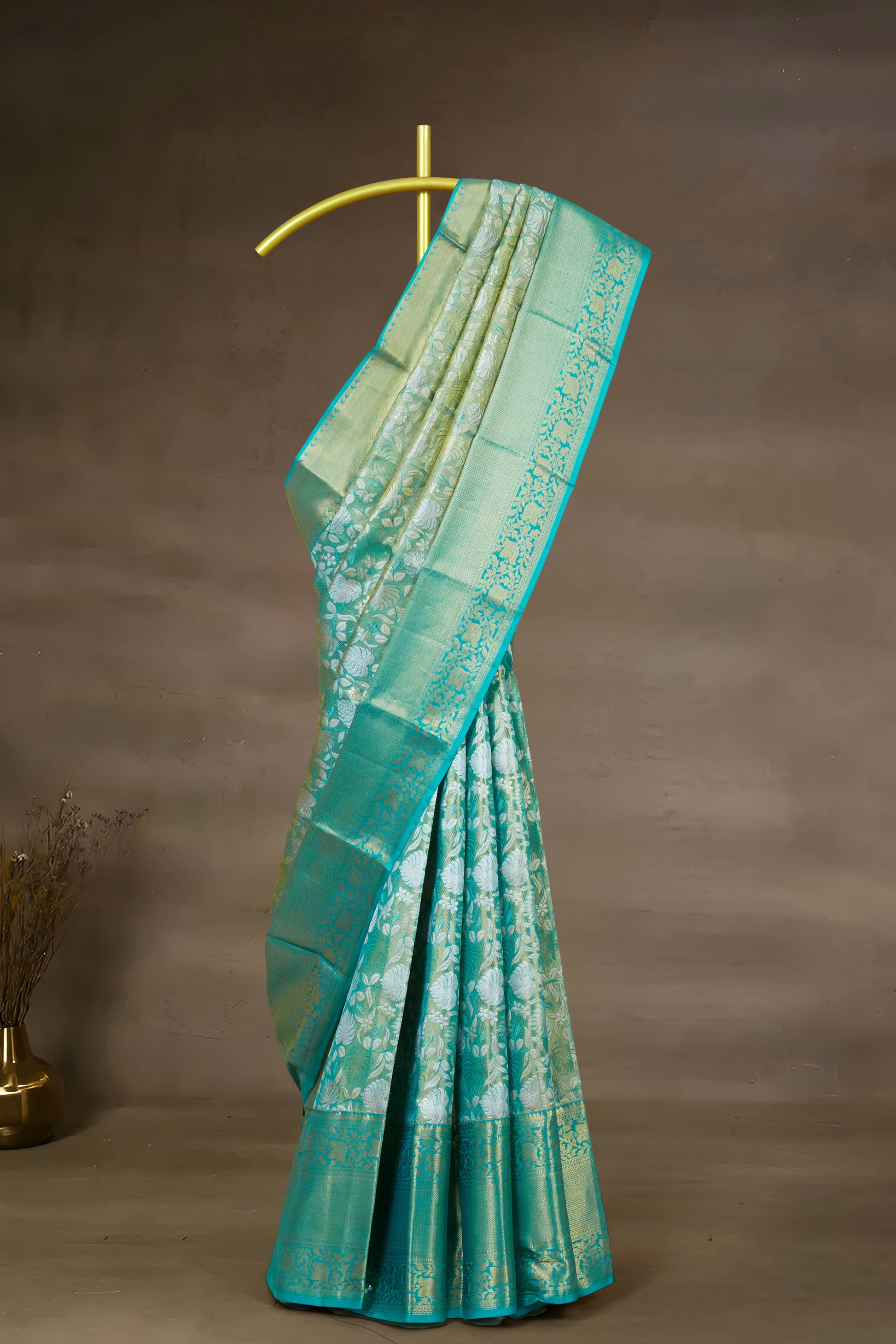 Green Pure Tissue Silk