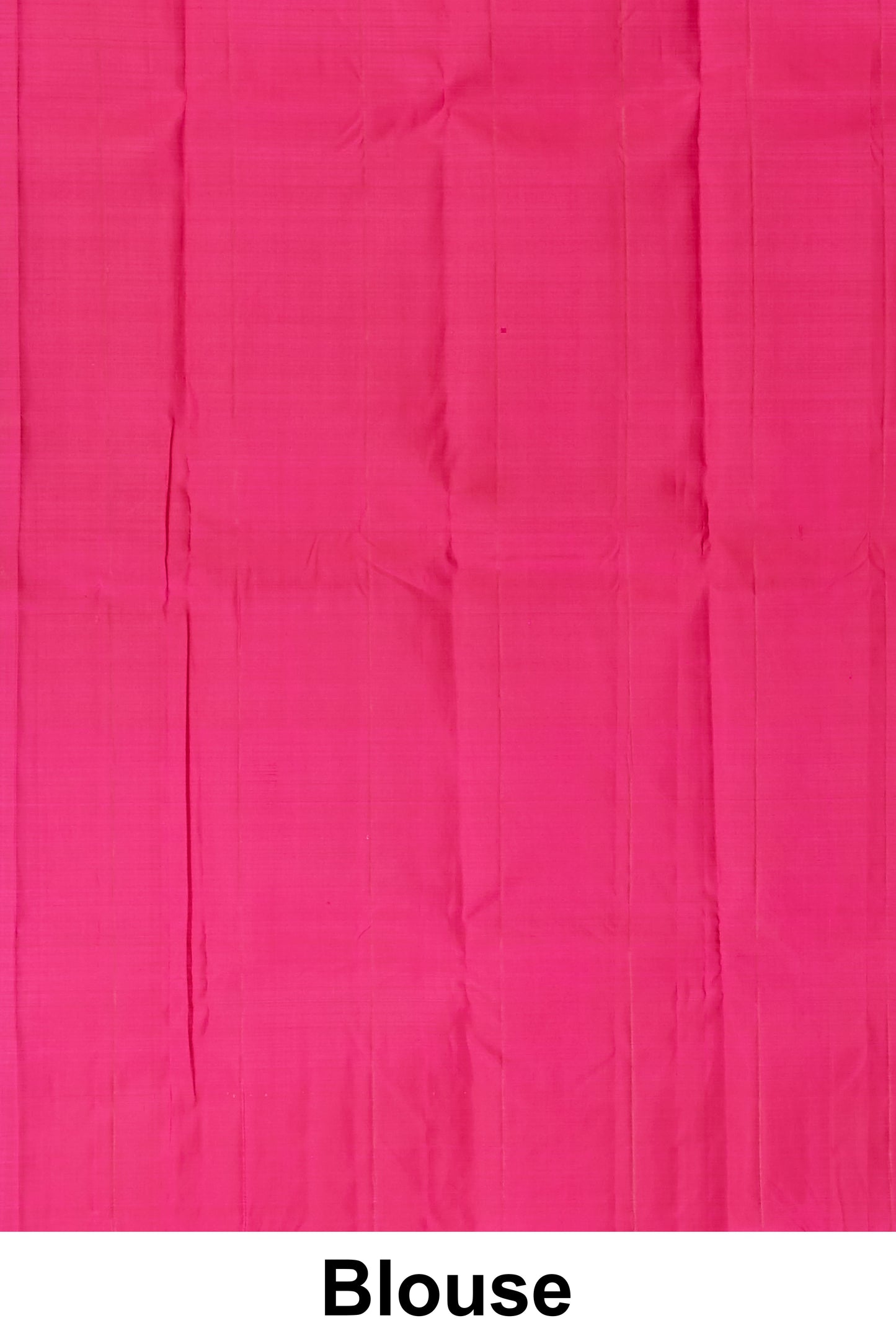 Magenta Pink Kanchipuram Silk Saree with Golden Heart Buttas and Rich Zari Border