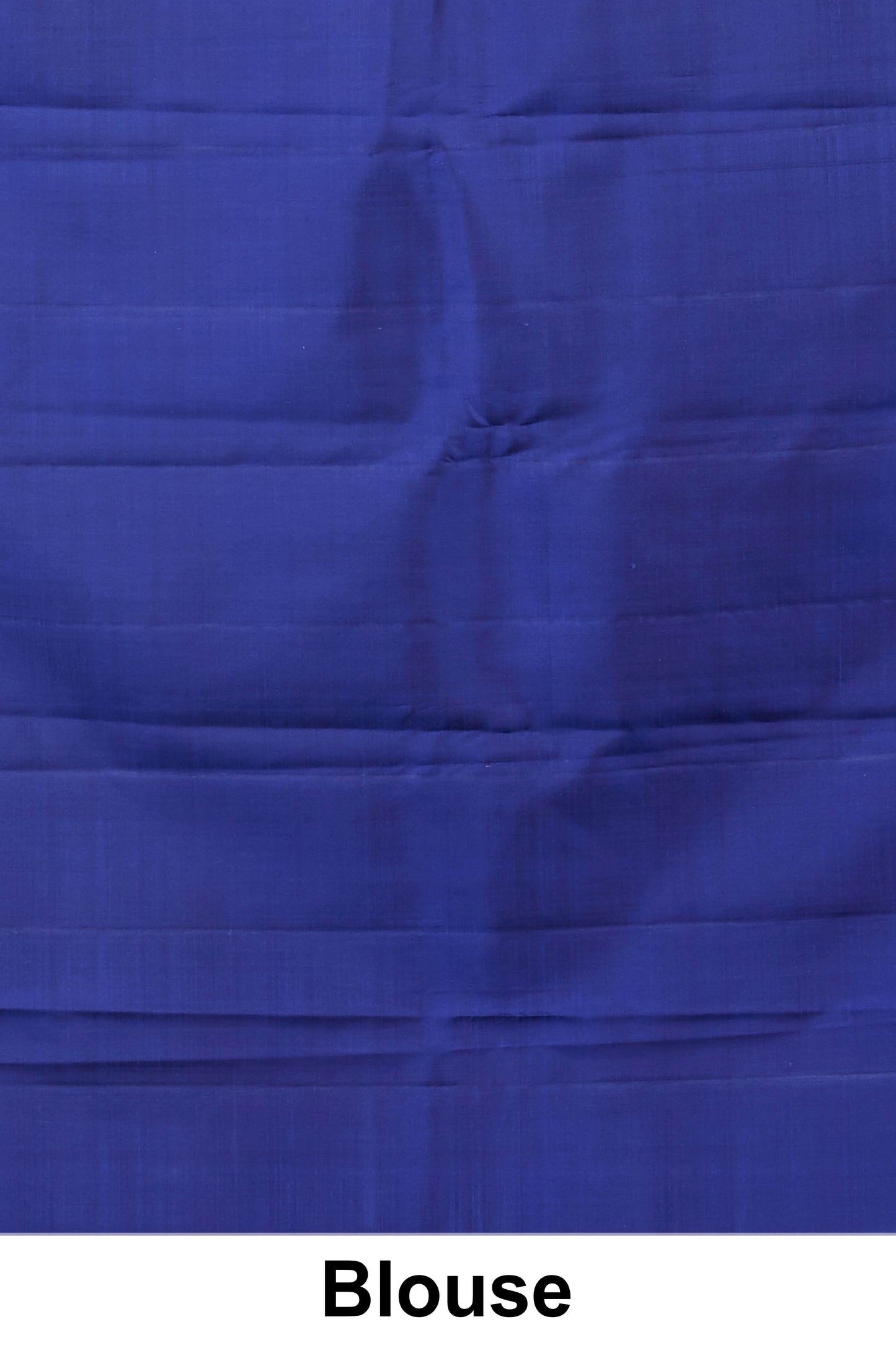 Royal Blue Kanchipuram Designer Silk Saree with Silver Zari Buttas and Intricate Fancy Border