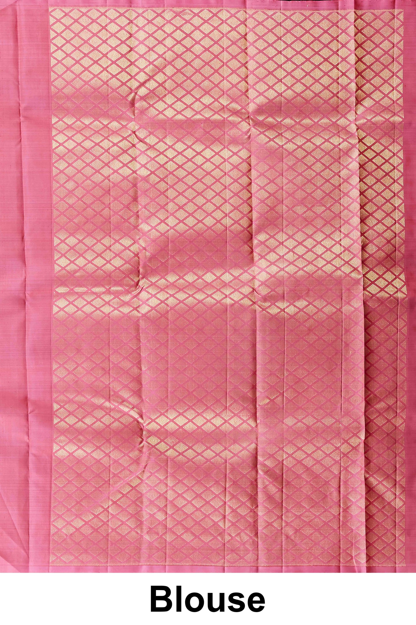 Elegant Black Kanchipuram Borderless Pure Silk Saree with Geometric Zari Buttas