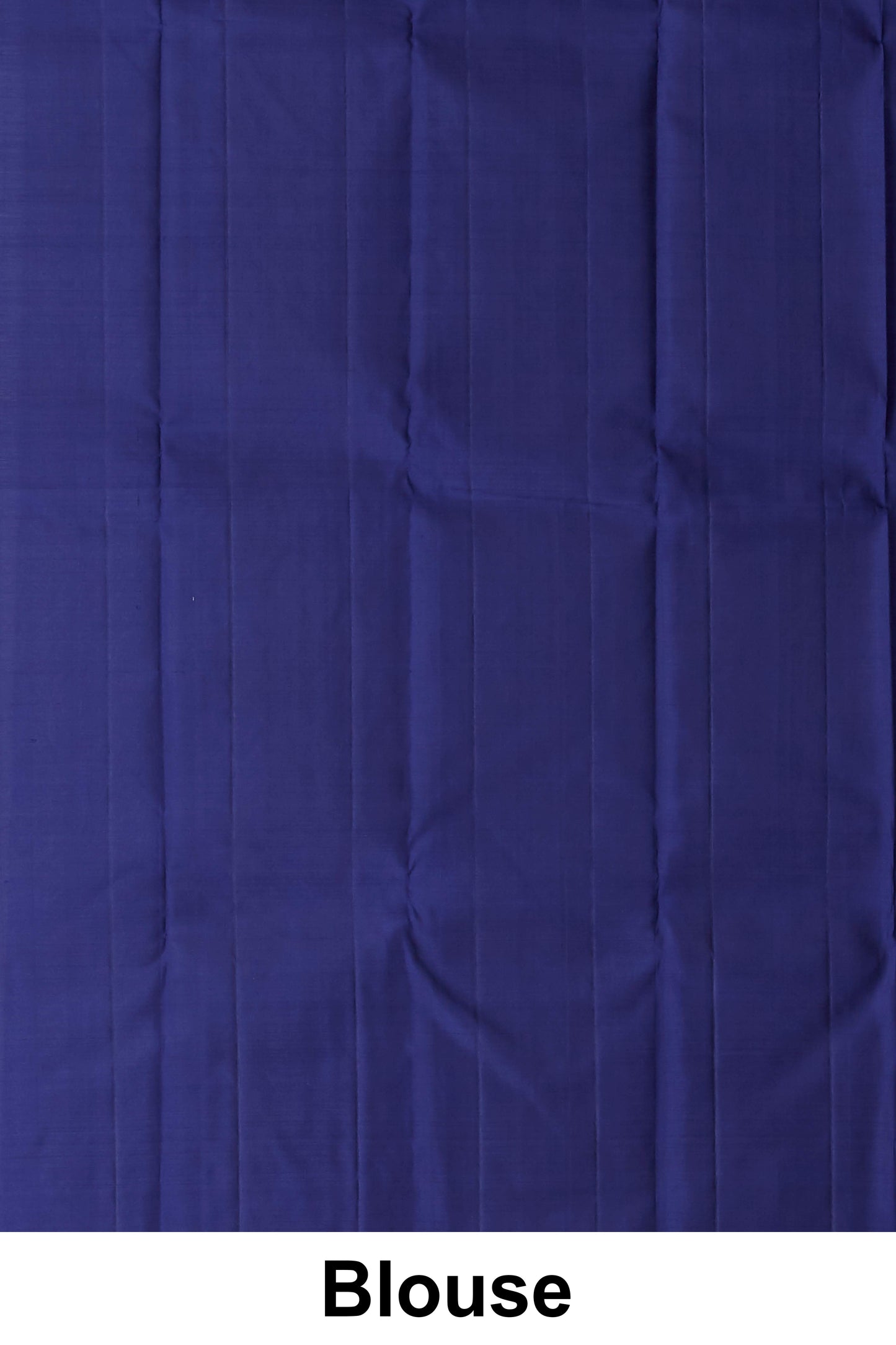 Kanchipuram Traditional Silk Saree in Light Blue with Gold Zari Buttas and Contrast Purple Long Border.