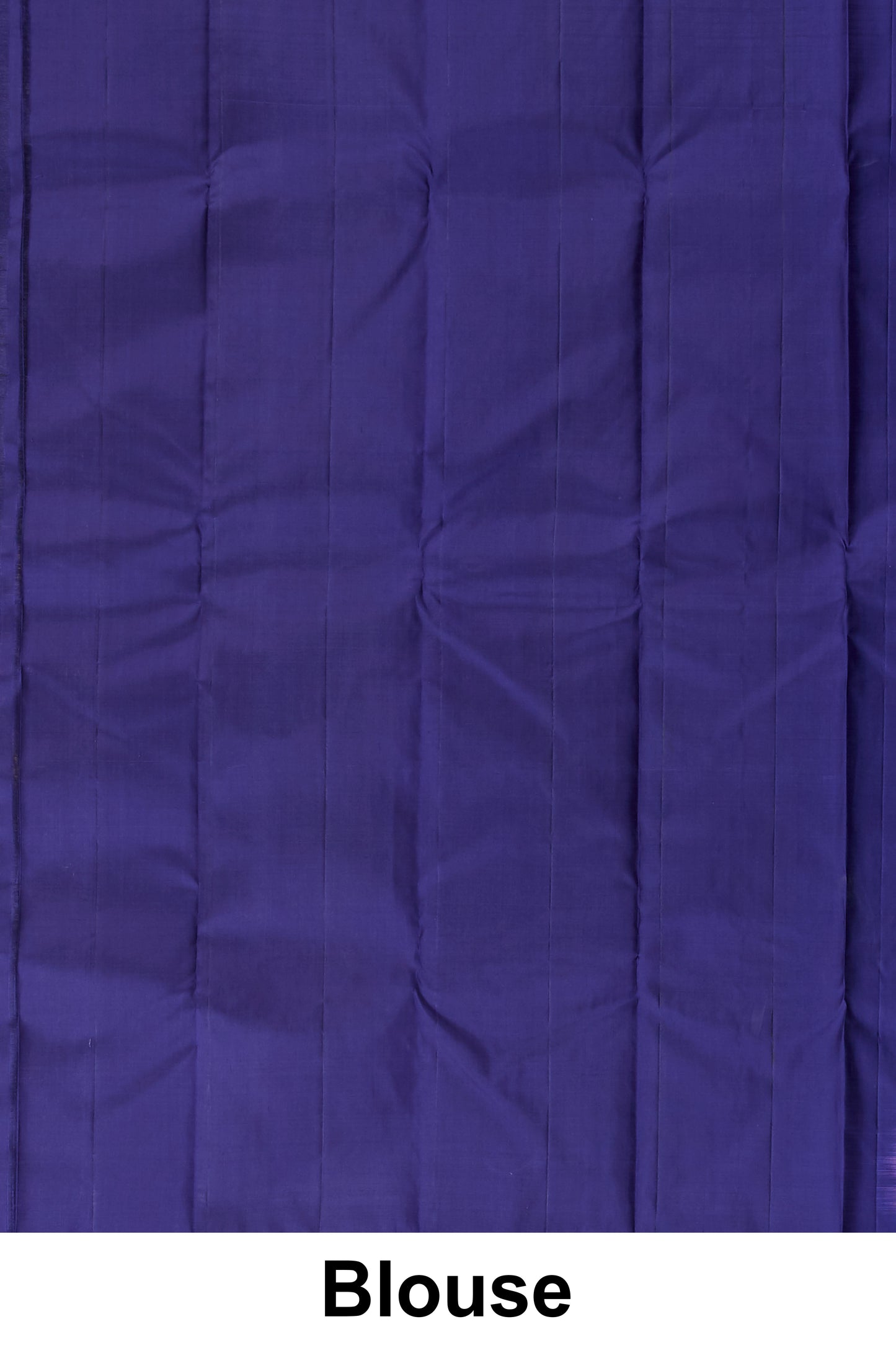Sky Blue Borderless Kanchipuram Pure Silk Saree with Silver Zari Body Buttas