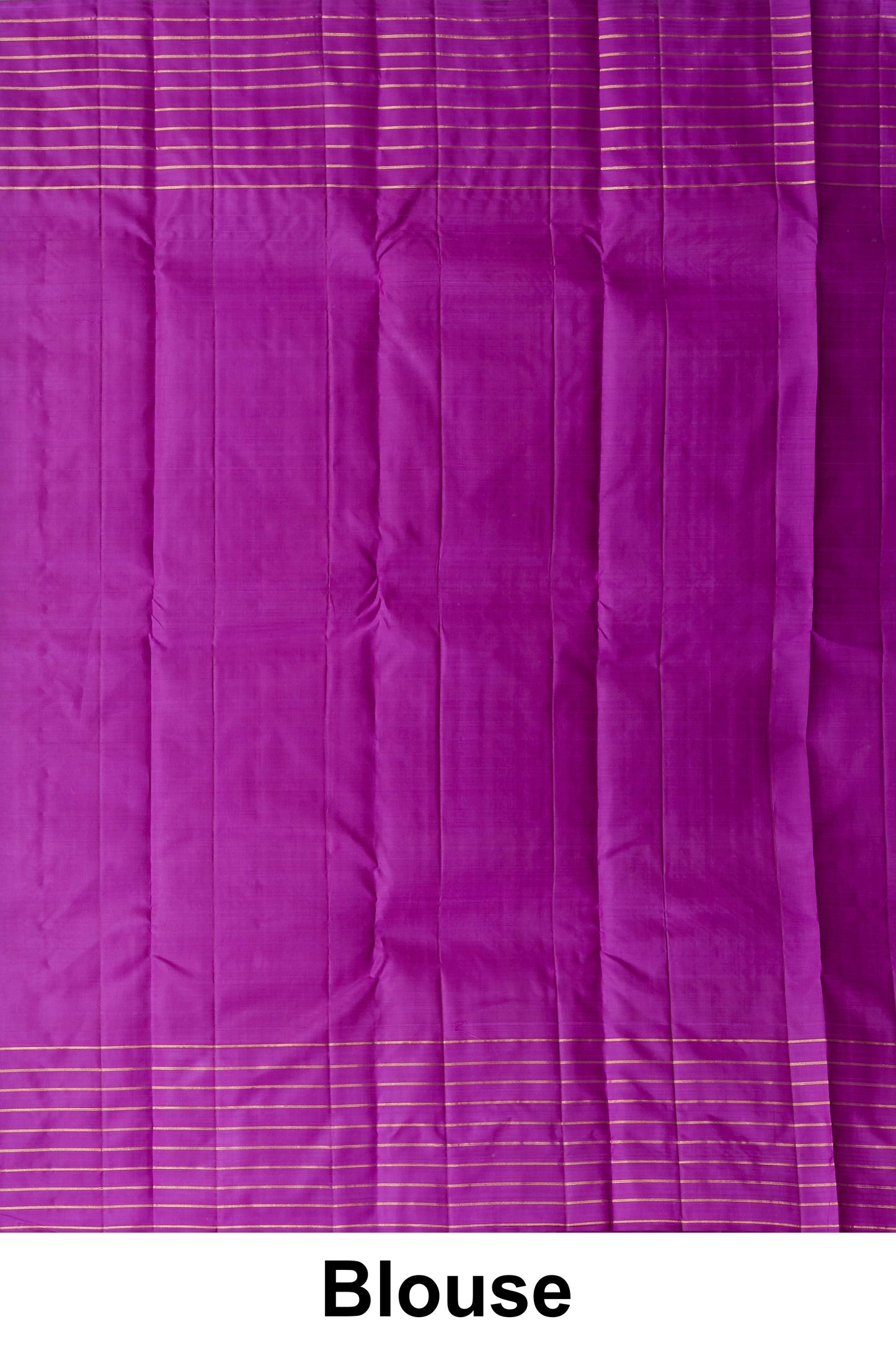Kanchipuram Vairaoosi and Checks Silk Saree in Grey with Contrast Purple Border and Small Buttas