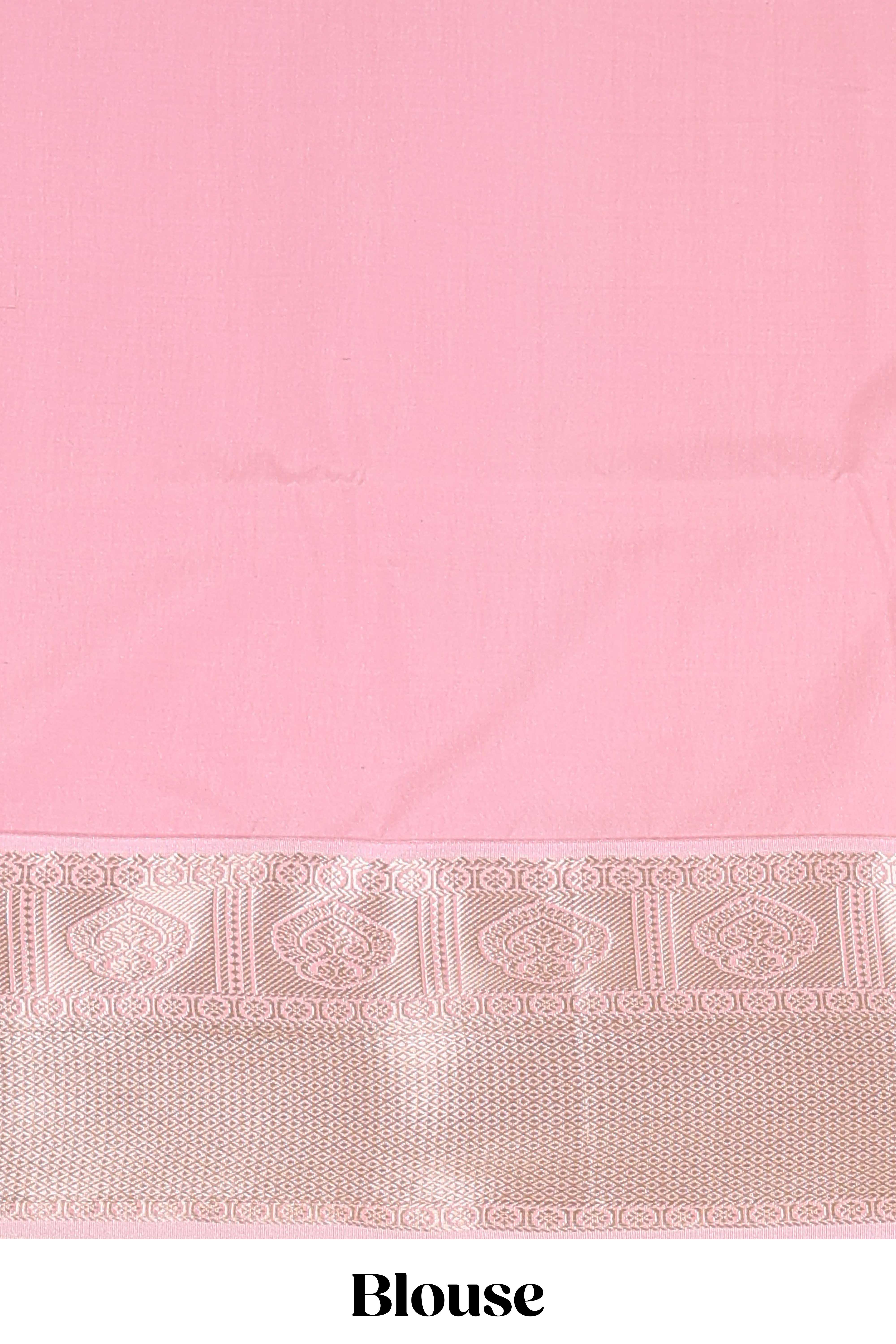 Mustard striped zari butta semi soft silk saree with contrast border and pallu