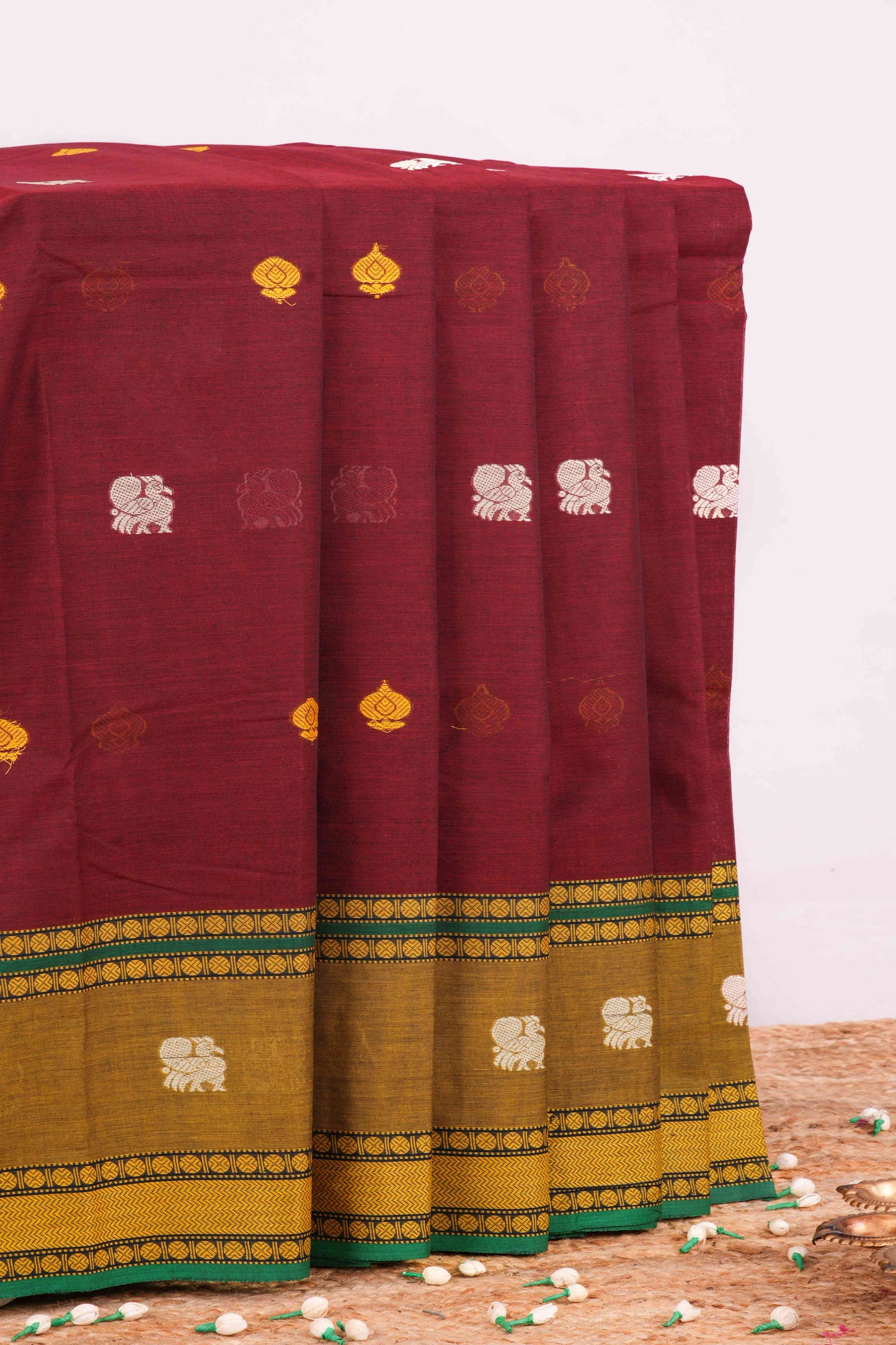 Maroon Chirala Cotton