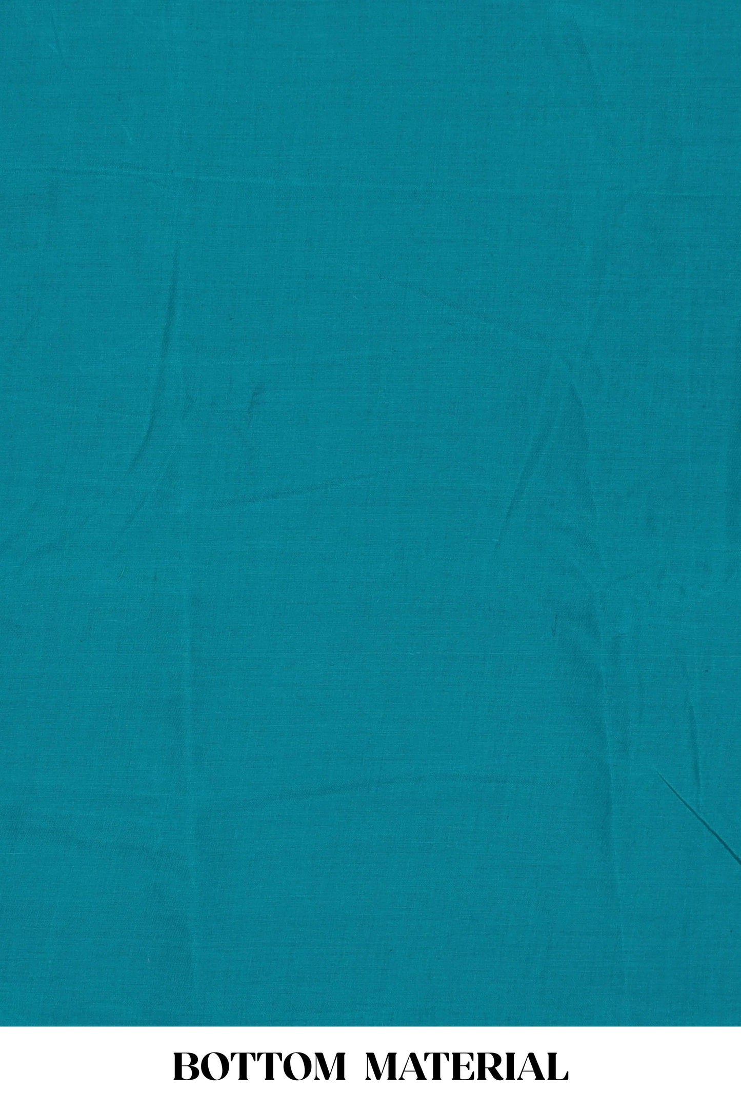 Turquoise blue embroidered cotton silk chudidhar material with sequin work and contrast dupatta