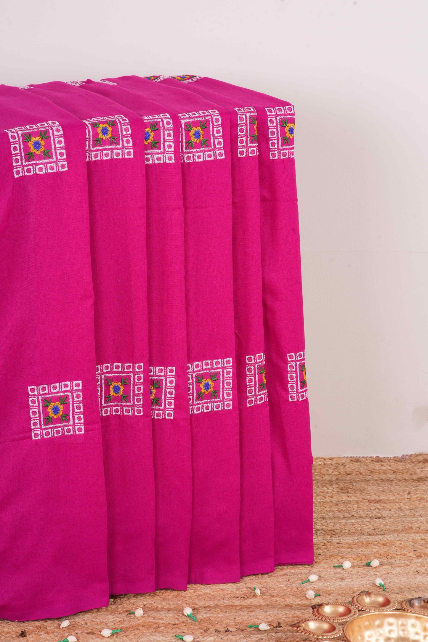 Pink Khadi Cotton