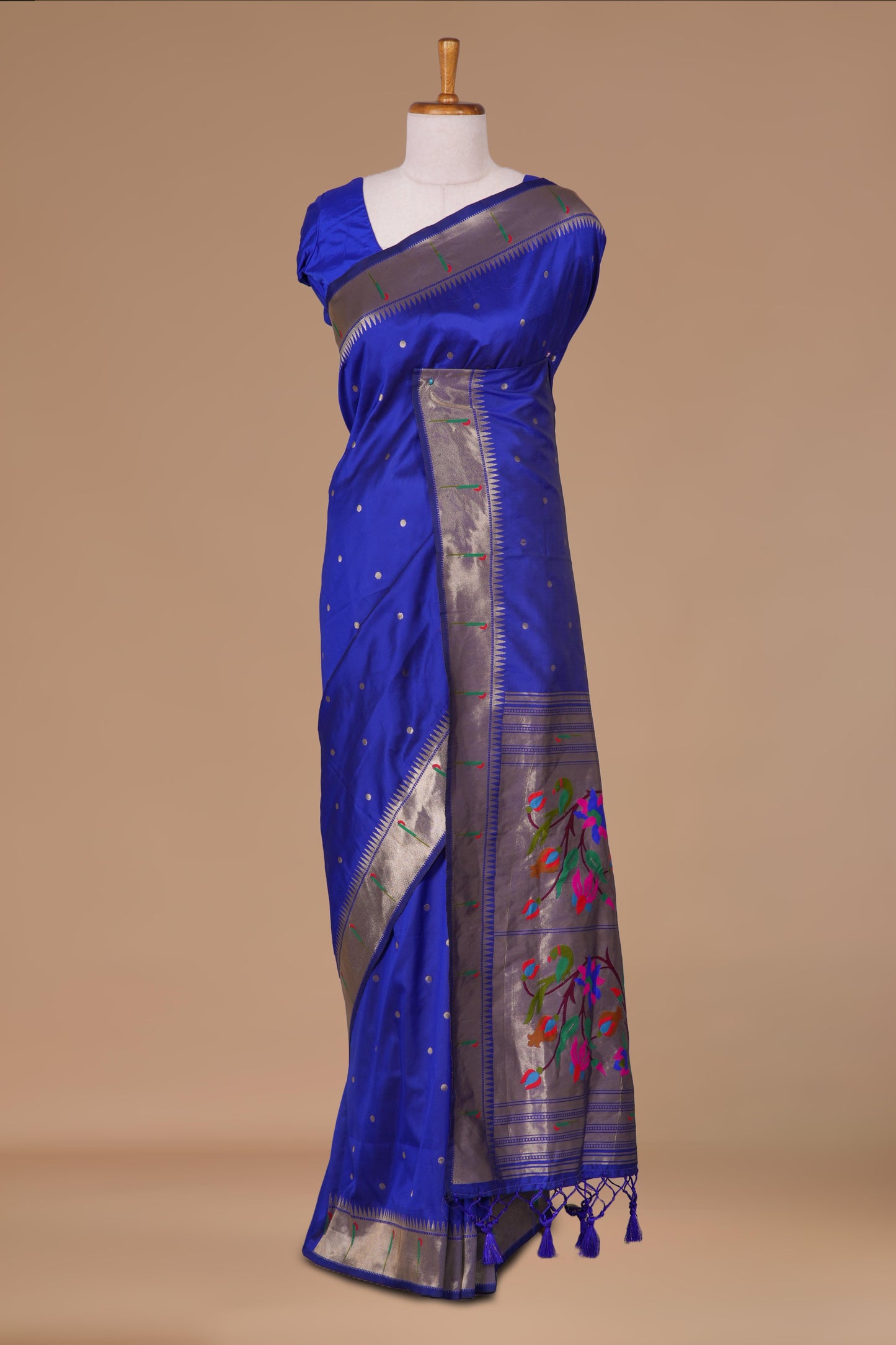 Blue Art Silks