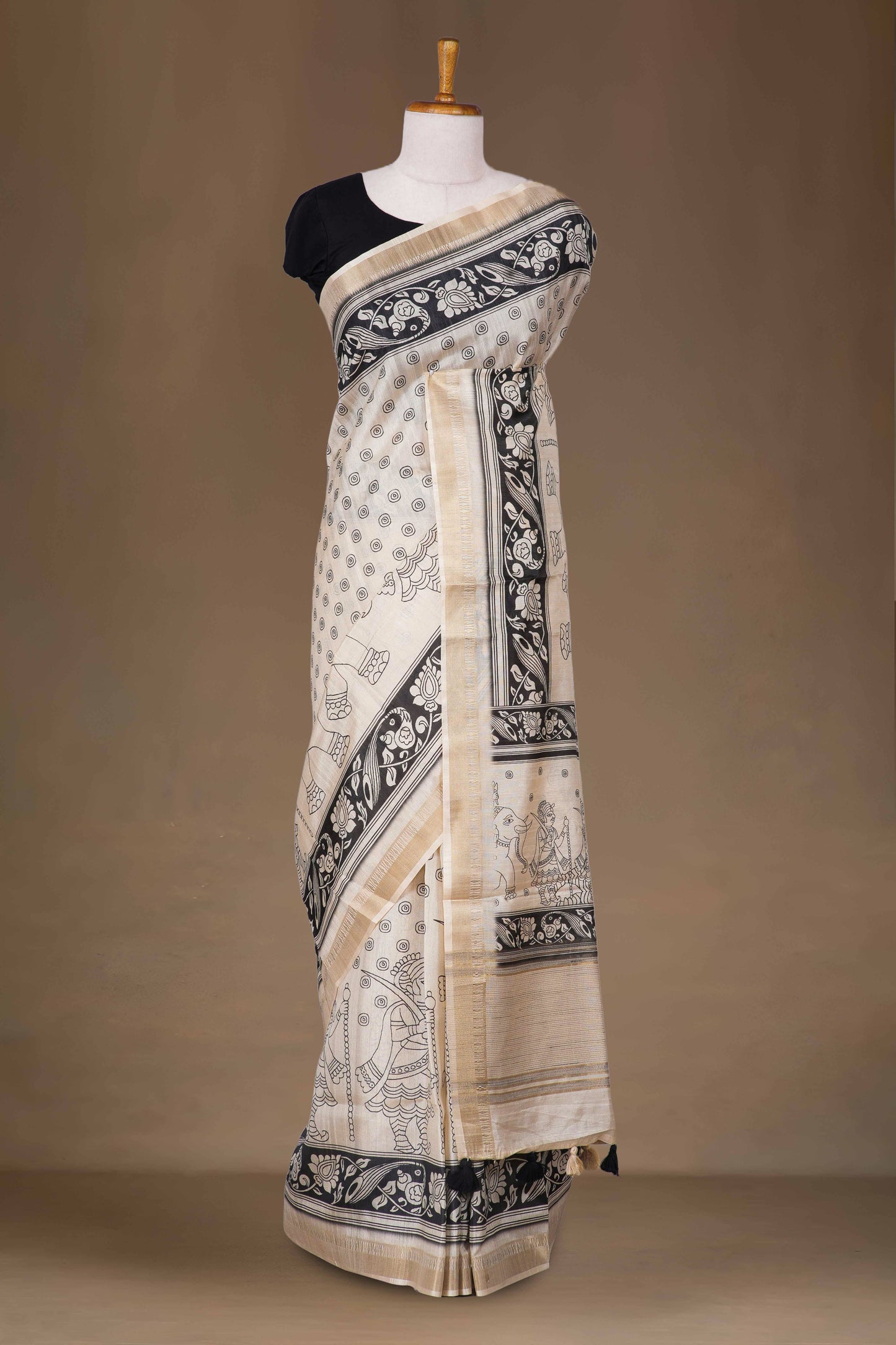 Sandal Tussar Cotton