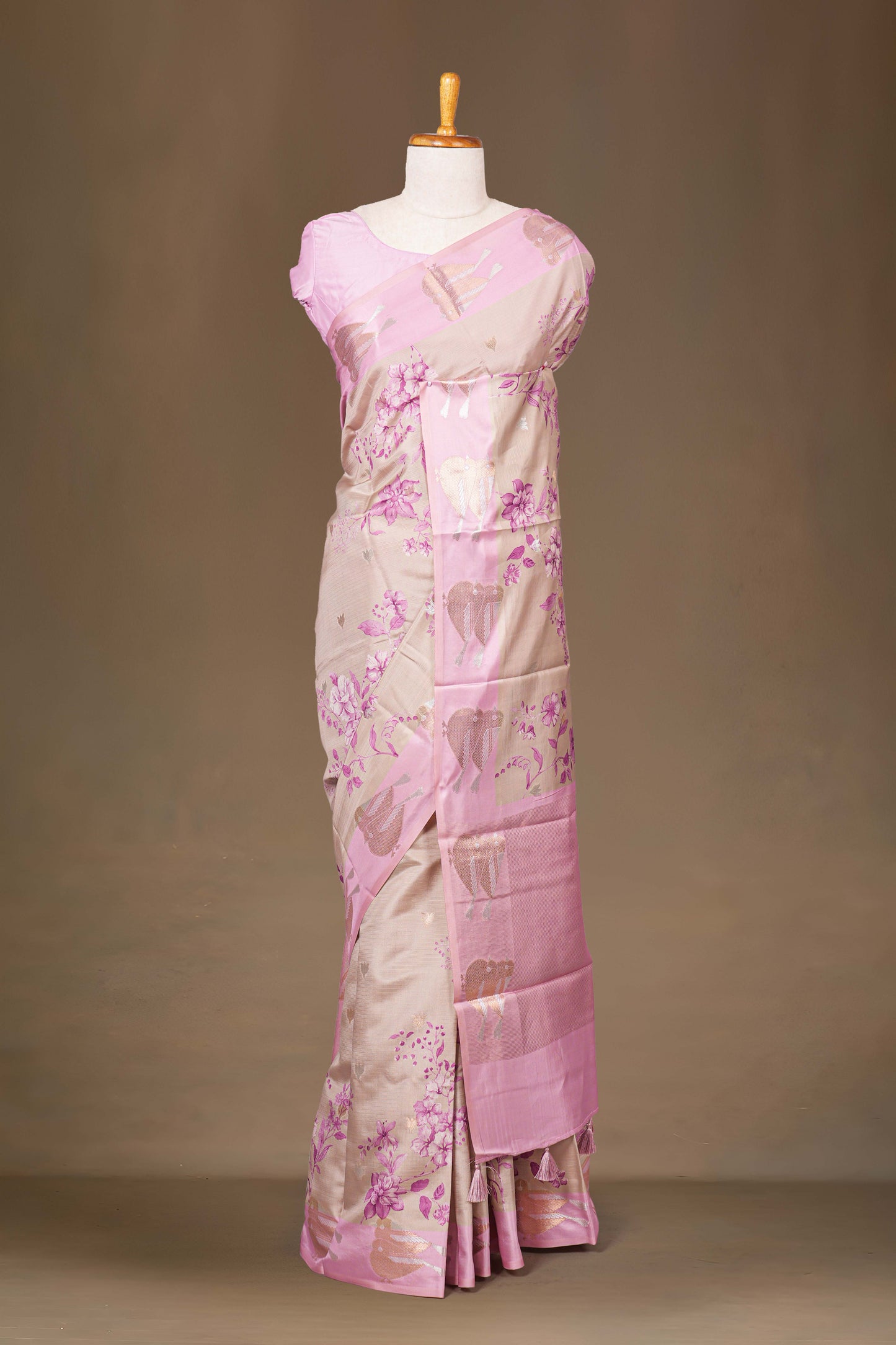 Satin Crepe Saree