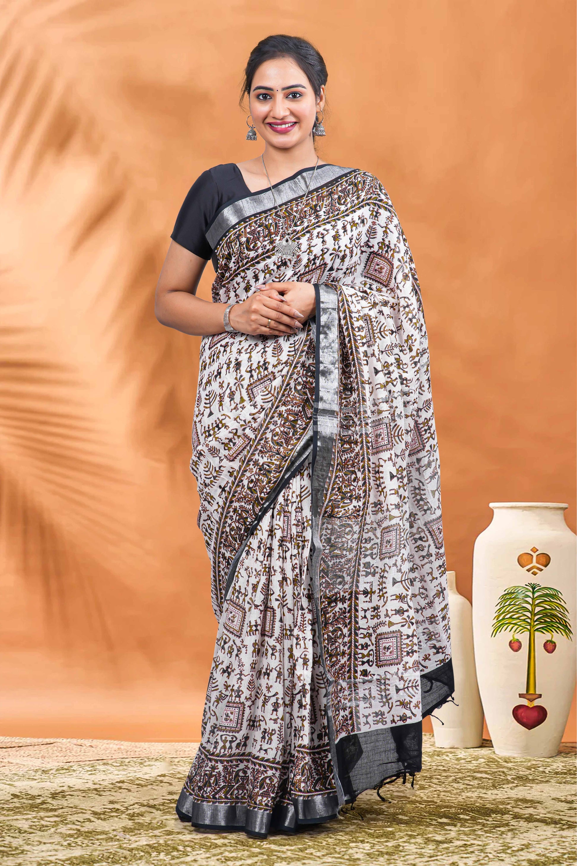 Linen Saree