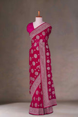 60 Gram Gold Zari Embroidery Piping Border With Swarovski Stone Saree