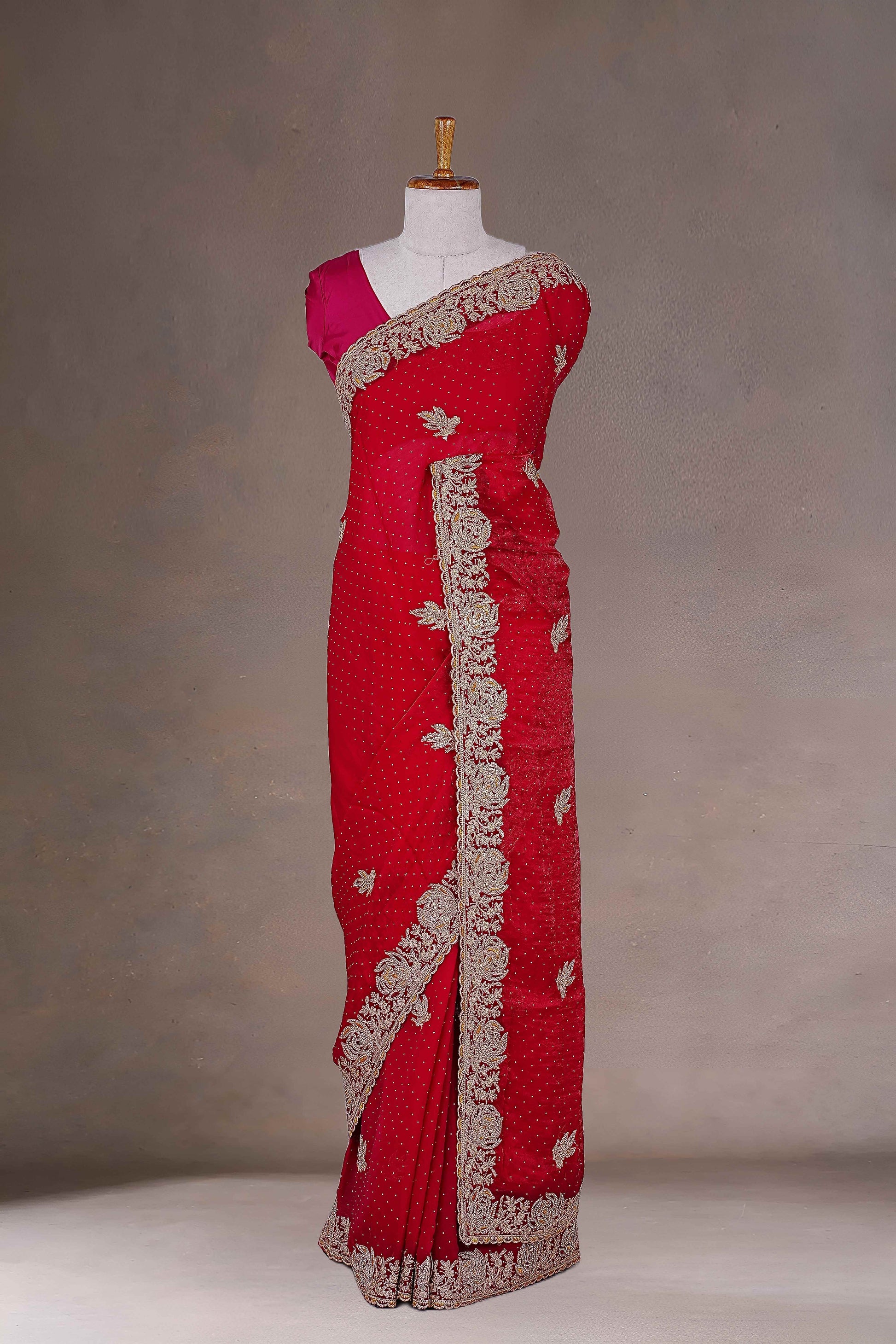 Red Designer Sarees