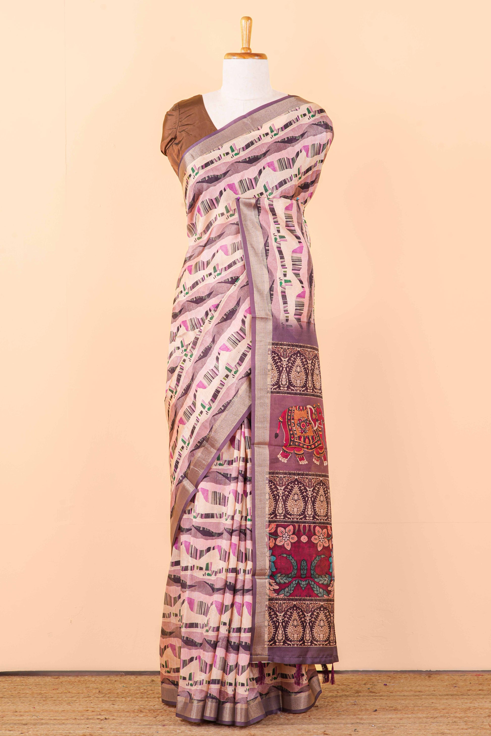 matka tussar saree