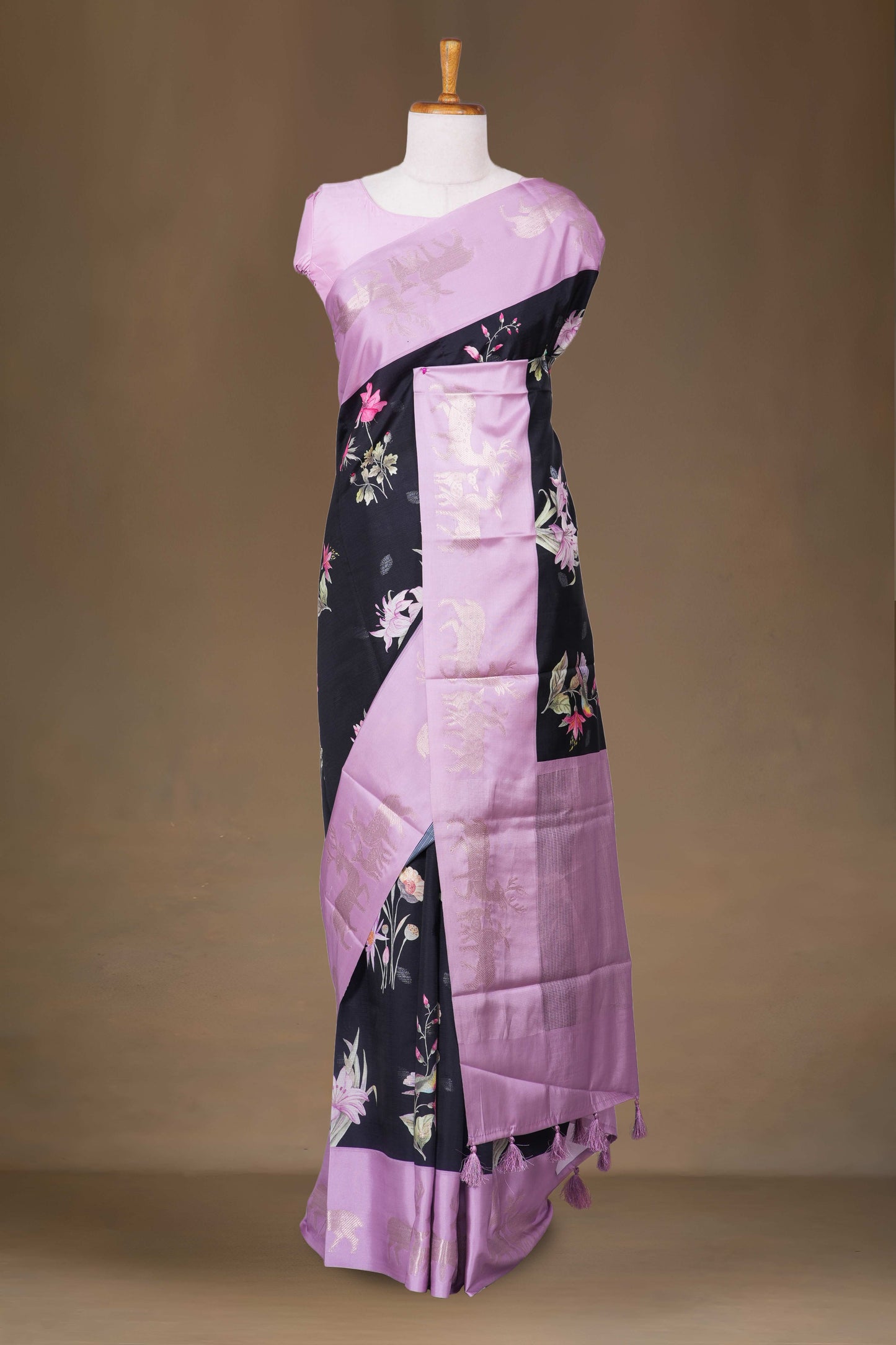 Black Printed Sarees