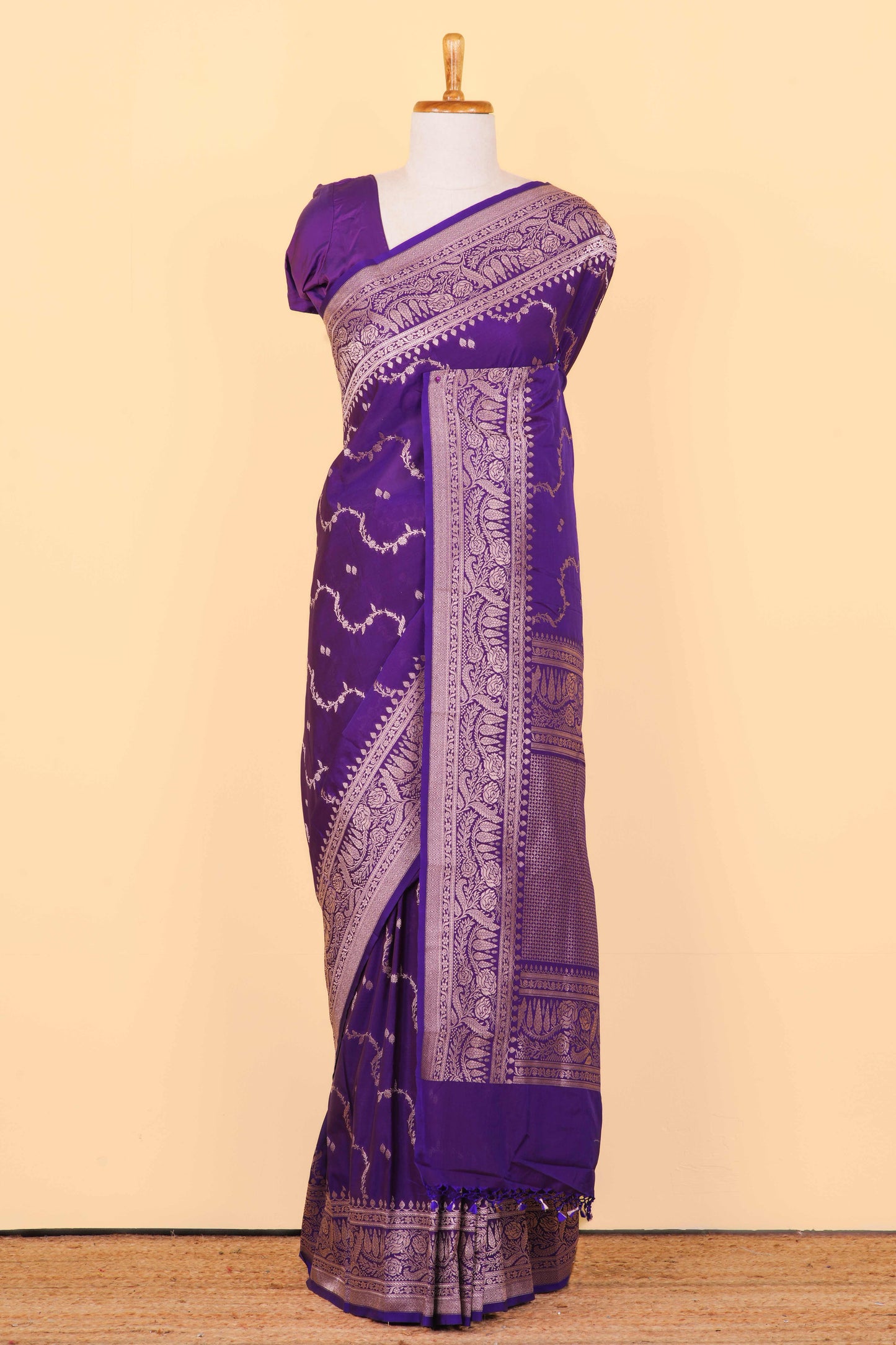 Purple Banarasi Art Silk