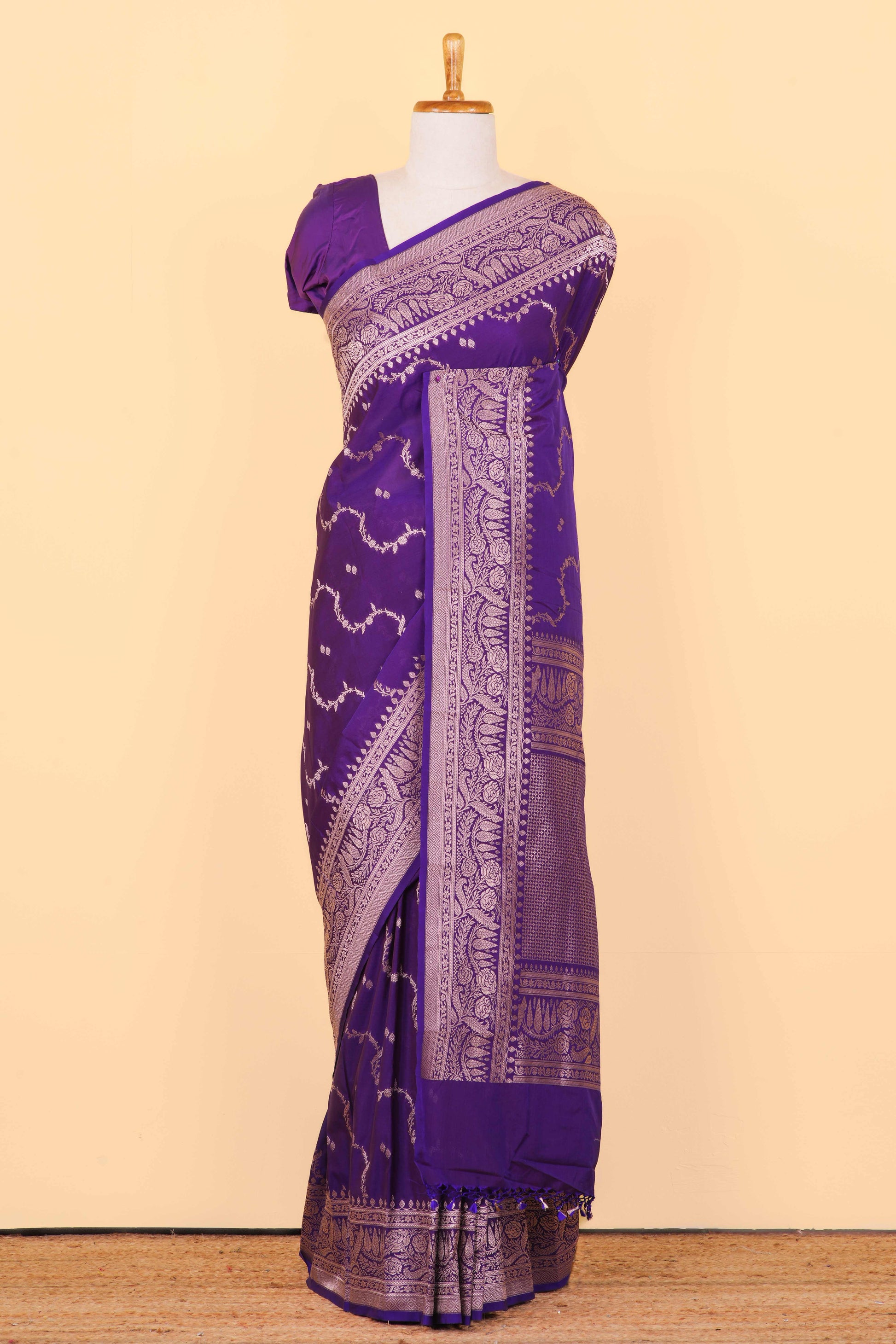 Purple Banarasi Art Silk