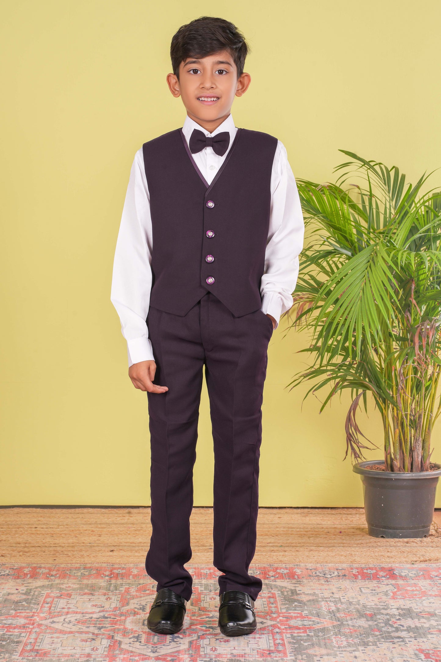Boy's Designer Coat Suit Set
