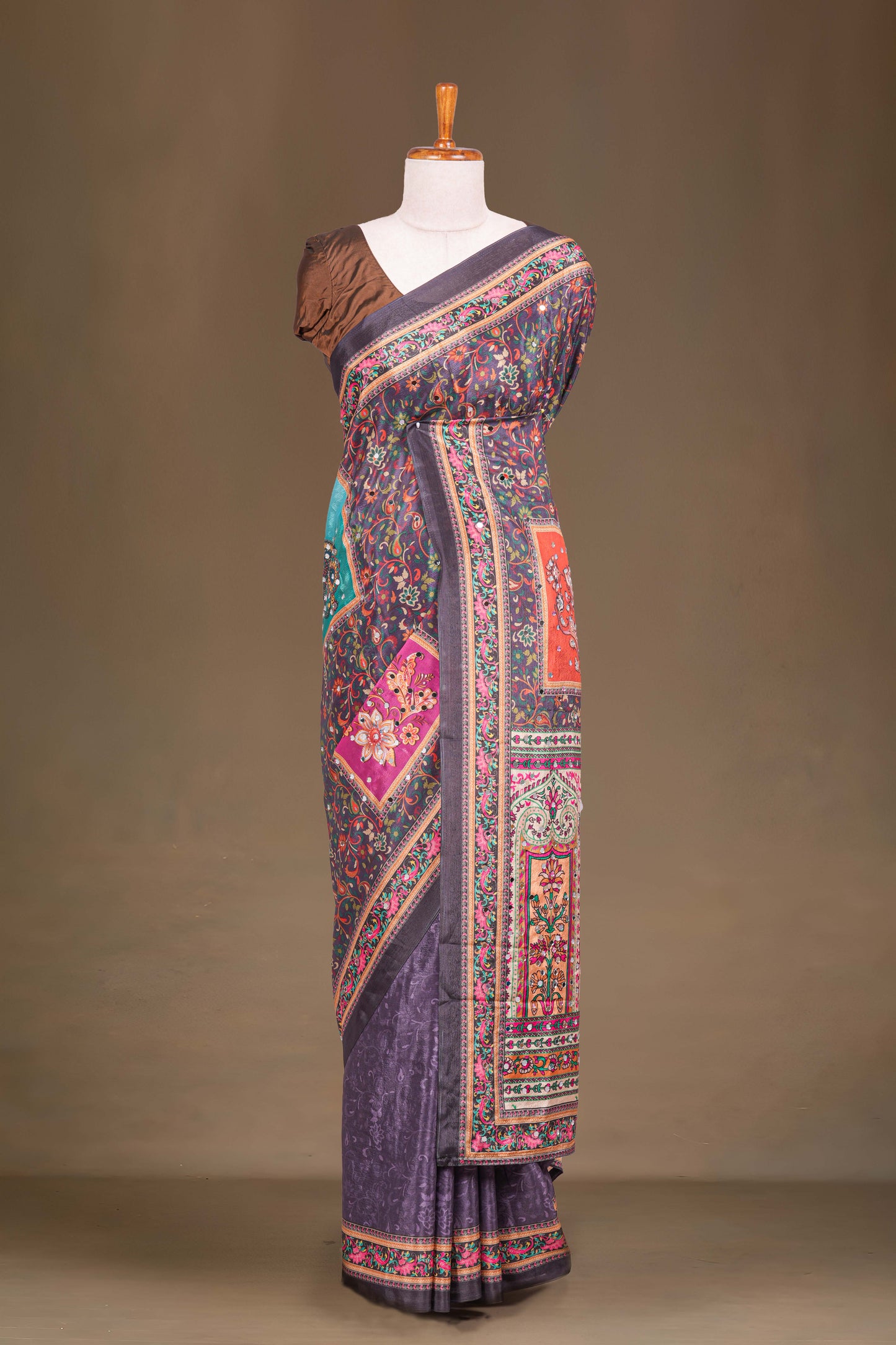 Rajasthani Mirror Work Saree