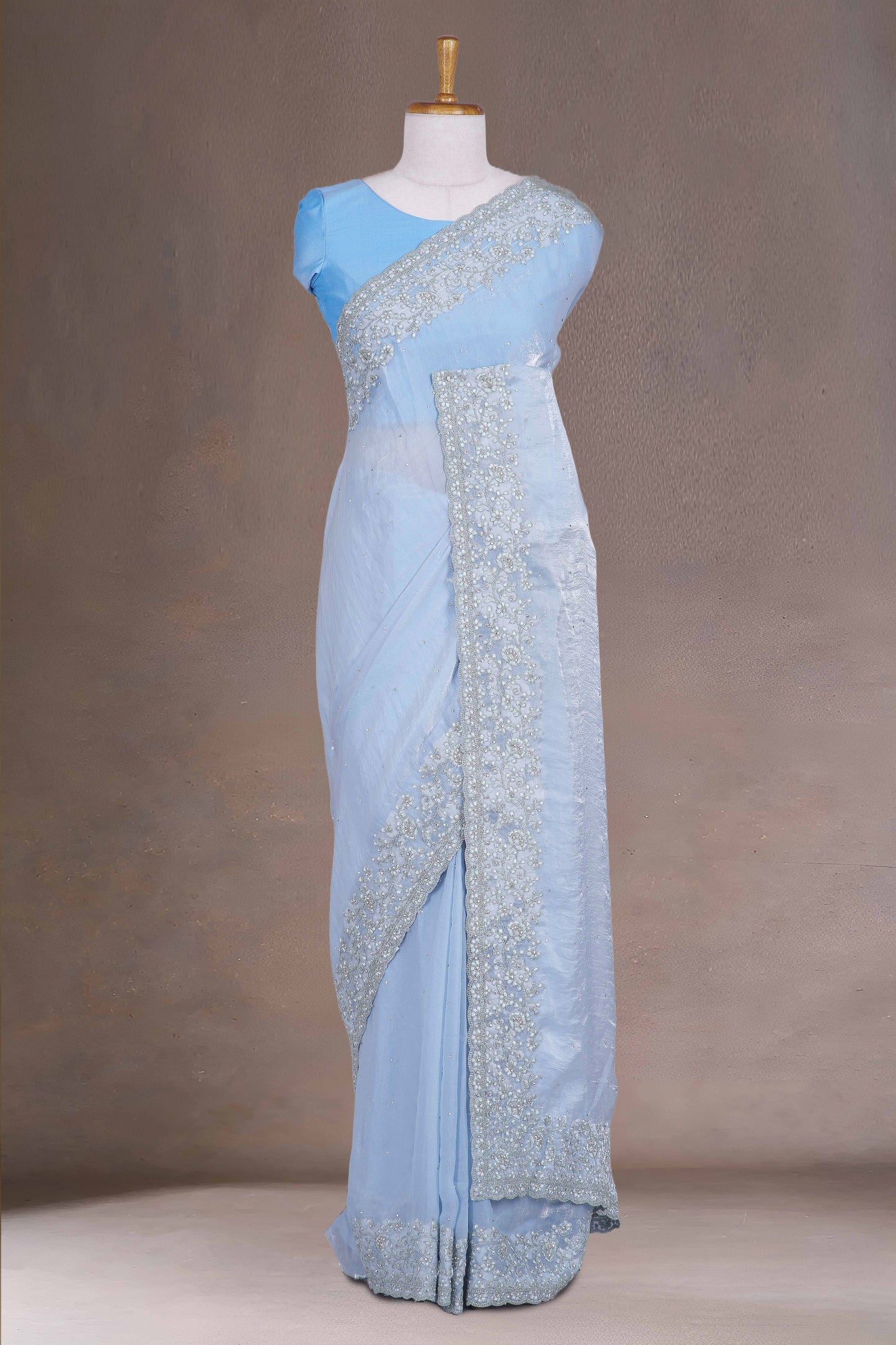 Blue Designer Sarees