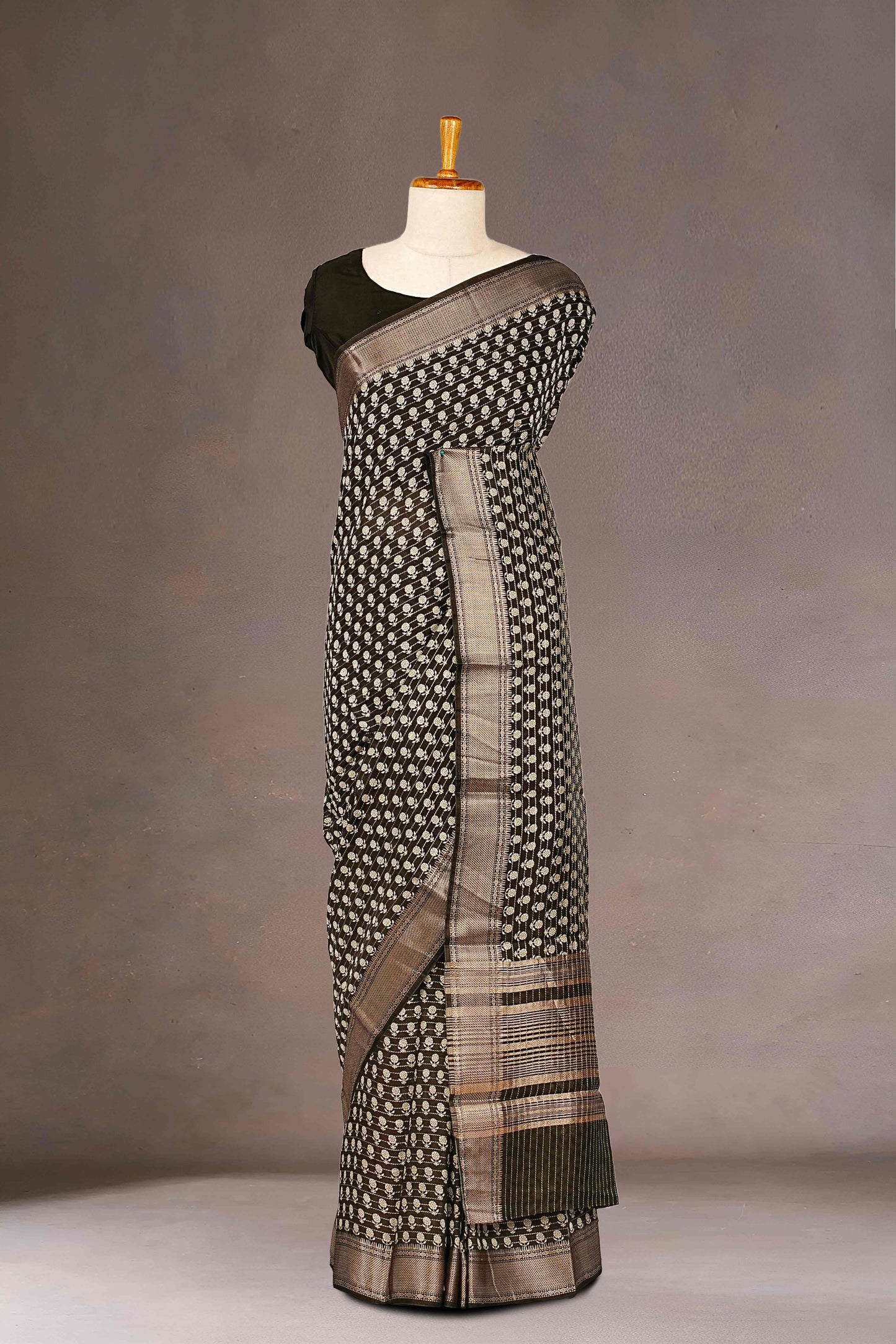 Black Tussar Sarees