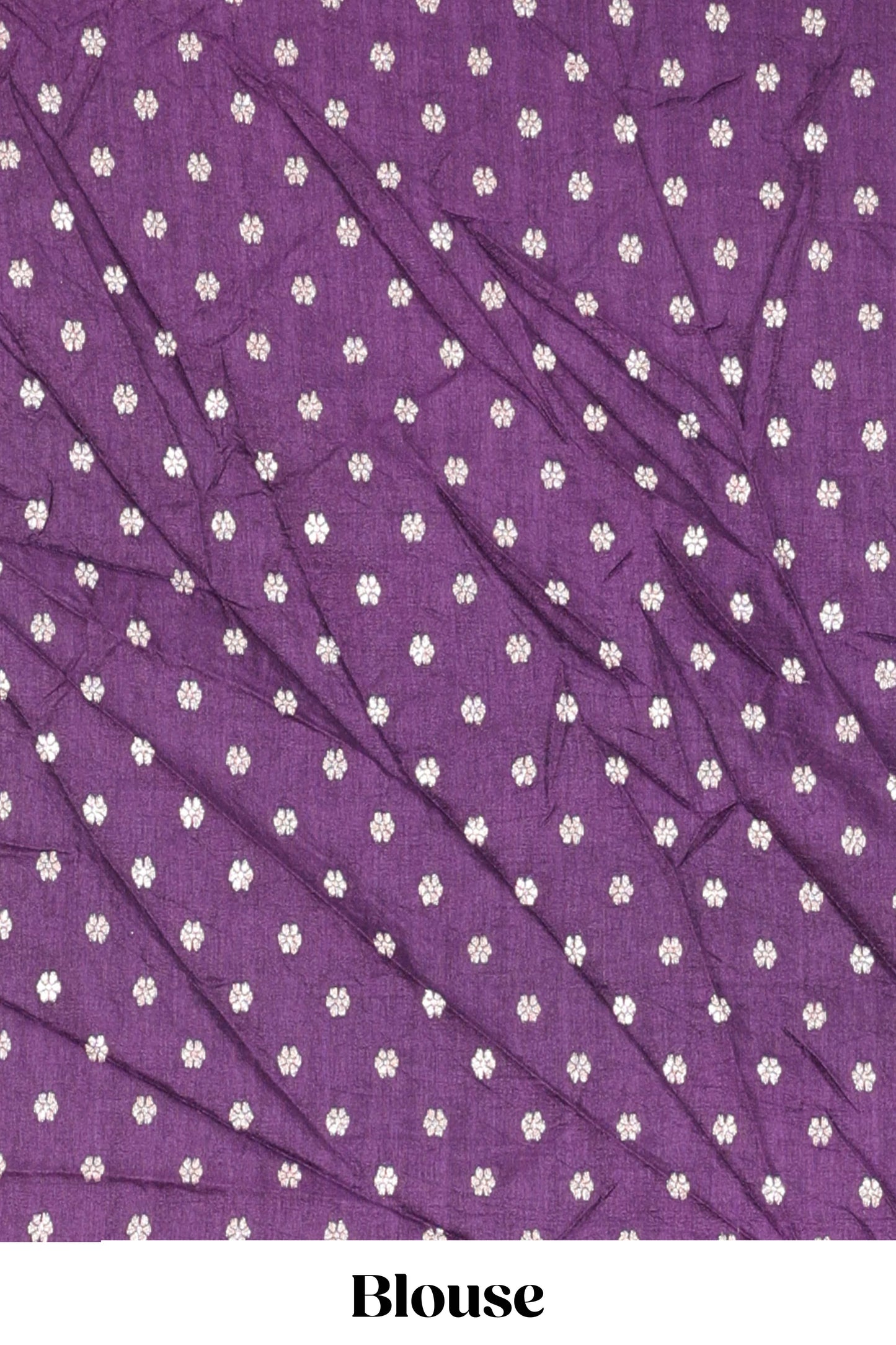 Red viscose dola silk saree with all-over zari butta, elephant motif pallu & contrast blouse