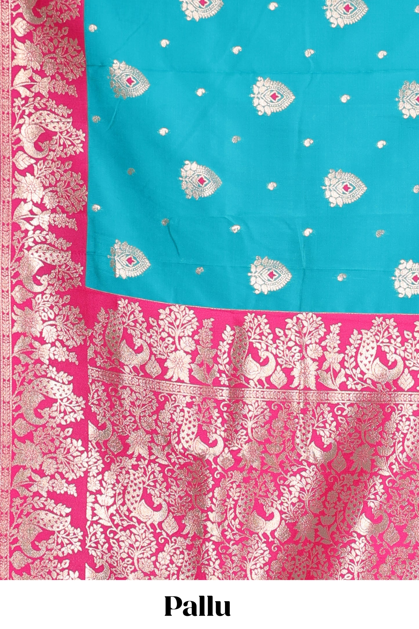 Semi Soft Silk Saree Body All Over Small Gold Zari Butta And Zari Border With Grand Zari Rich Pallu