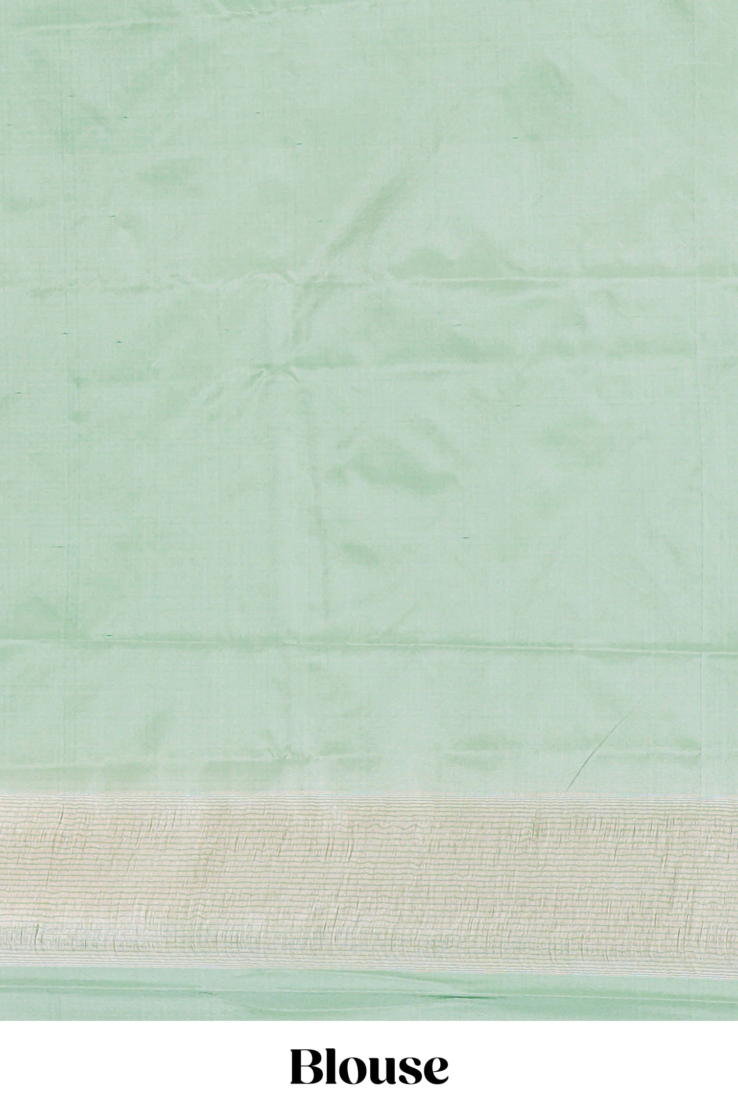 Peach soft silk vairaoosi saree with plain self border and contrast blouse