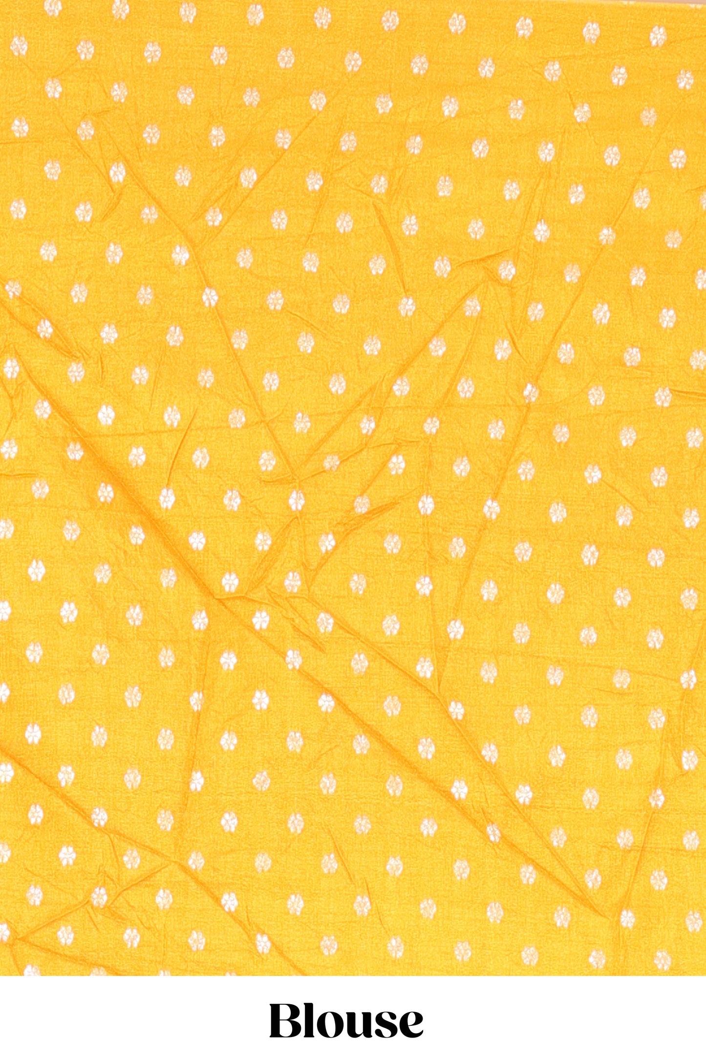 Green viscose dola silk saree with all-over zari butta, elephant motif pallu & contrast blouse