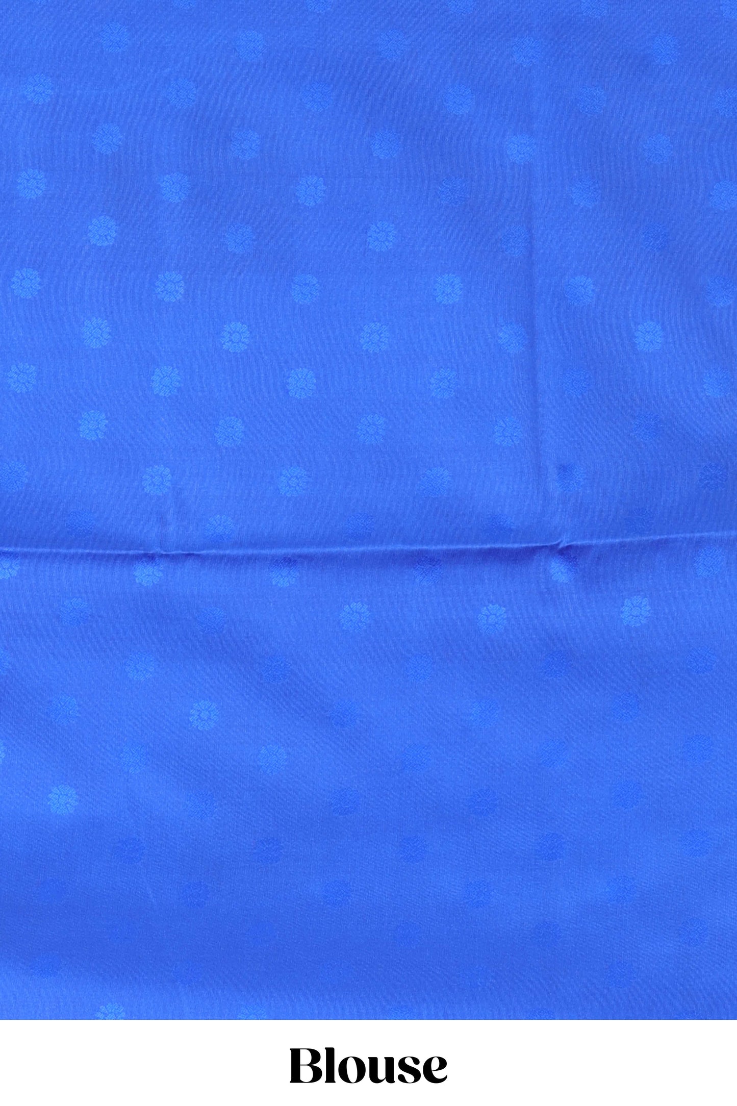 Borderless blue semi soft silk saree with ikkat and zari woven body and ogee pallu
